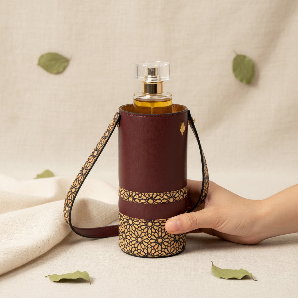 Rosa Wine Bottle Holder - Maroon