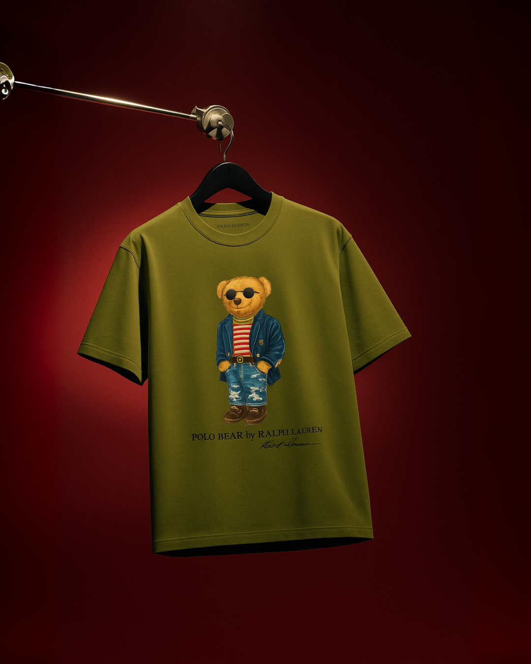 POLO BEAR (OLIVE), HERMESS HORSE (RED) TEE COMBO OF 2(*)