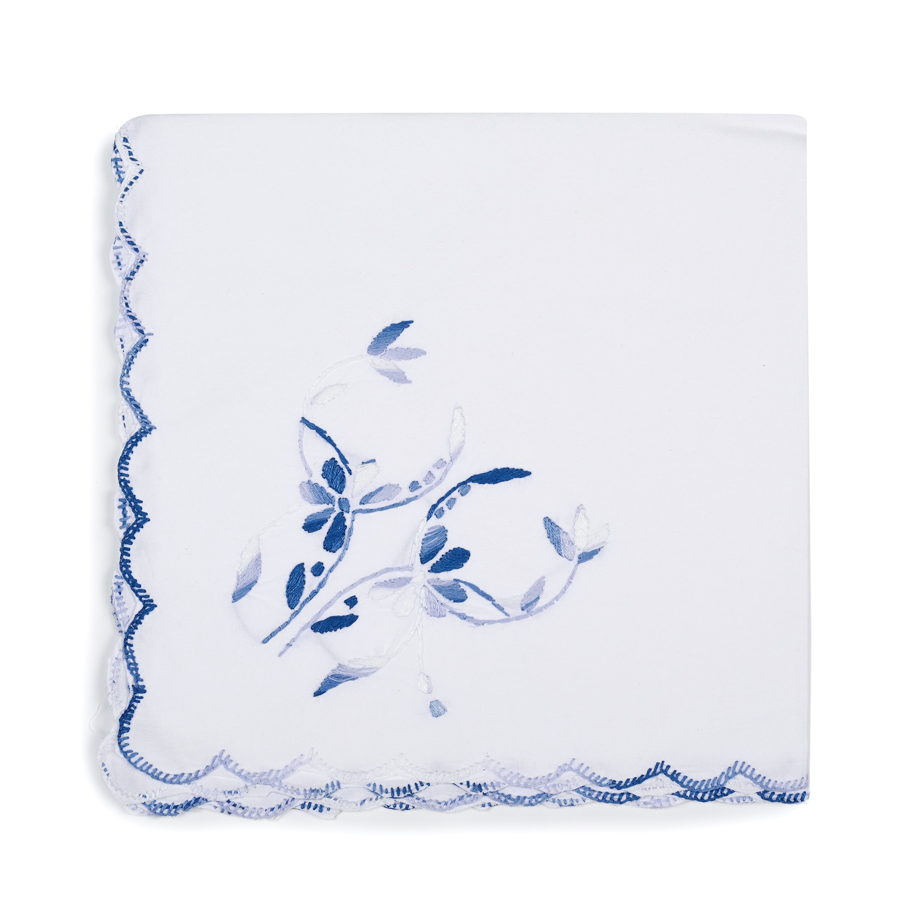Blue Bengal Embroidery Dinner Napkin