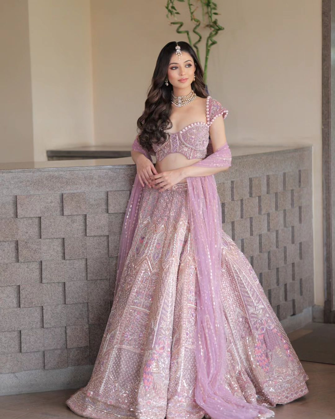Party Wear Lehenga Choli With Beautiful Multi Thread Embroidery Work