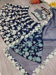 Beautiful Most Trending Party Wear Lehenga Choli With Thread Embroidery