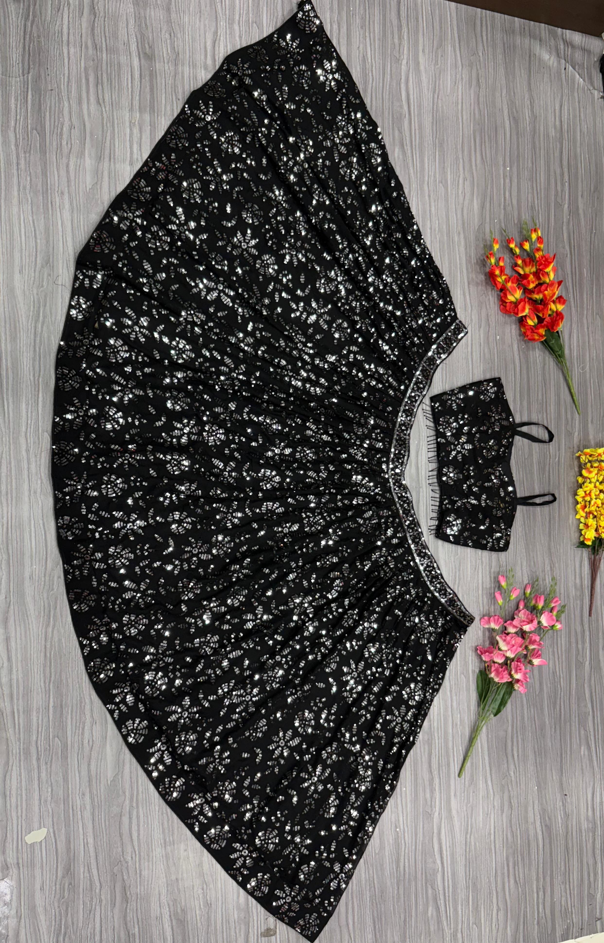 Beautiful Party Wear Lehenga Choli With Embroidery Work