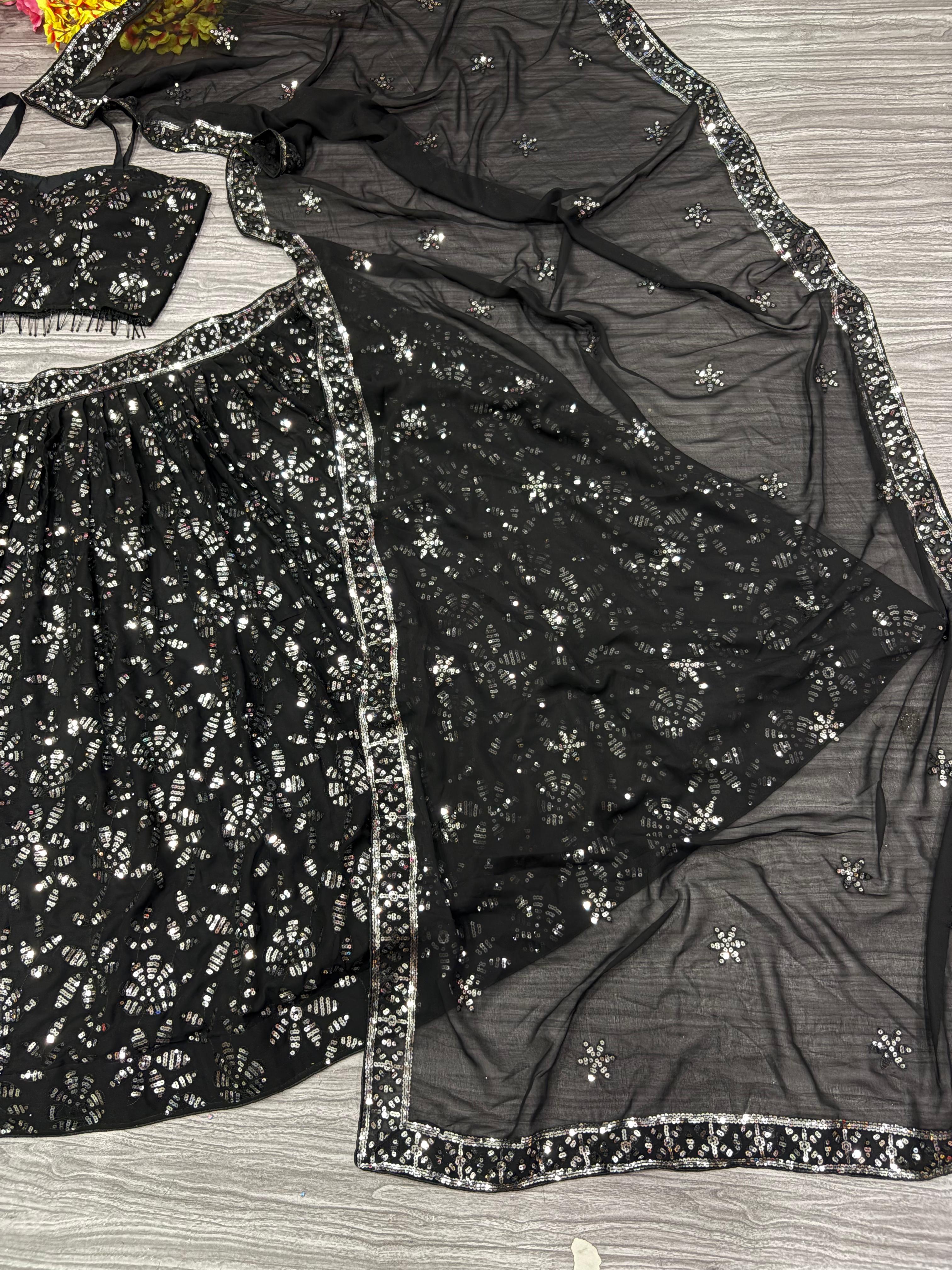 Beautiful Party Wear Lehenga Choli With Embroidery Work