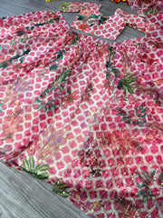 Party Wear Designer Lehenga Choli With Beautiful Floral Print