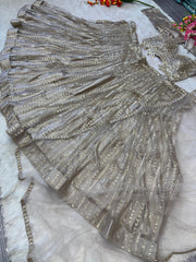 Most Trending Fish Cut Style Lehenga Choli With Zari Work