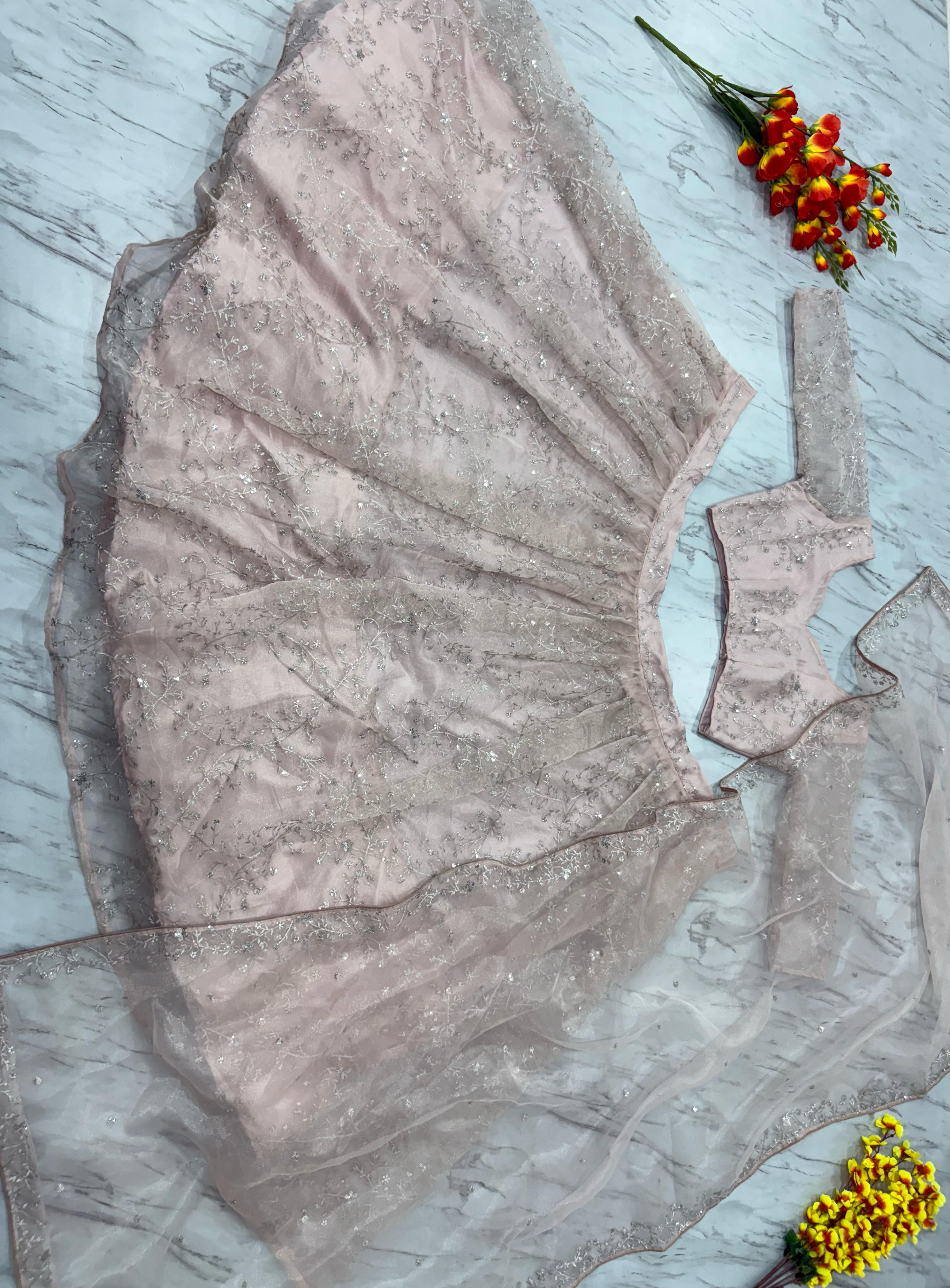 Designer Party Wear Lehenga Choli With Beautiful Thread Embroidery