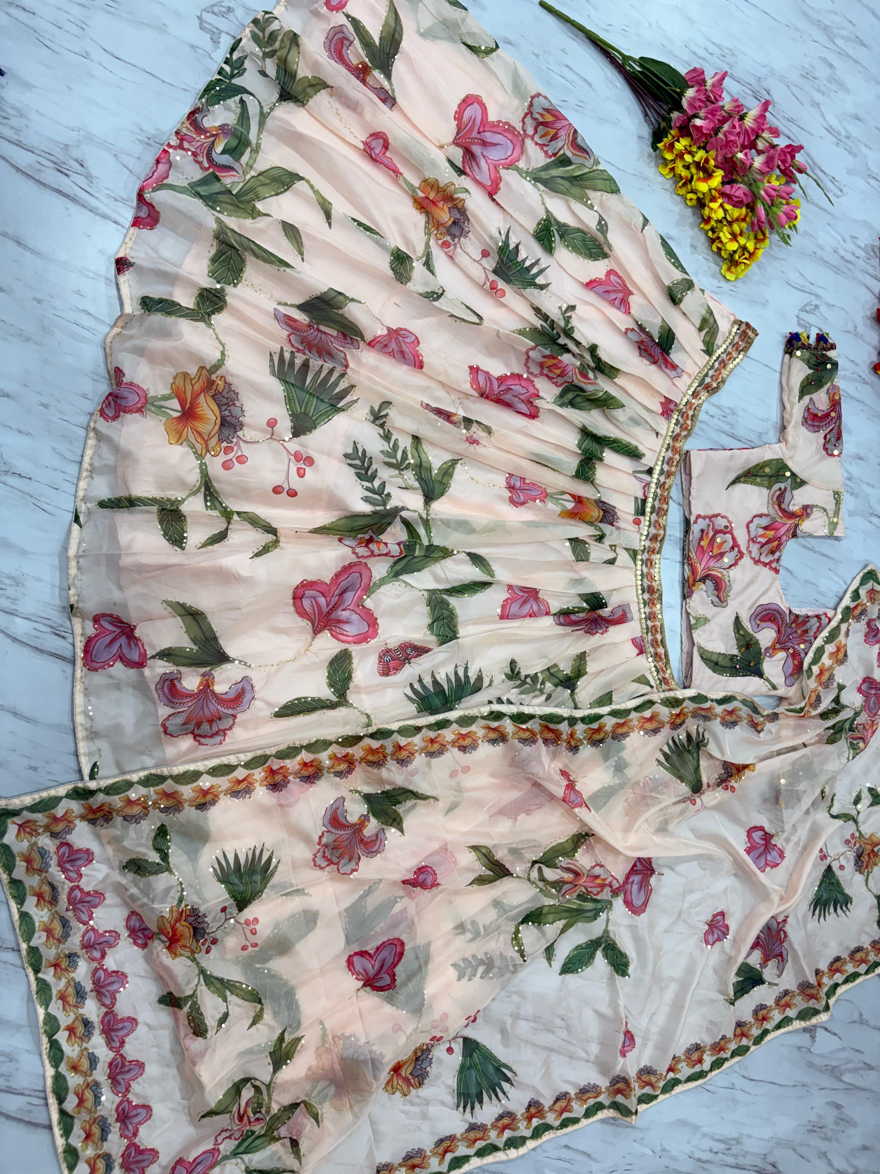 Beautiful Most Trending Lehenga Choli With Beautiful Handwork