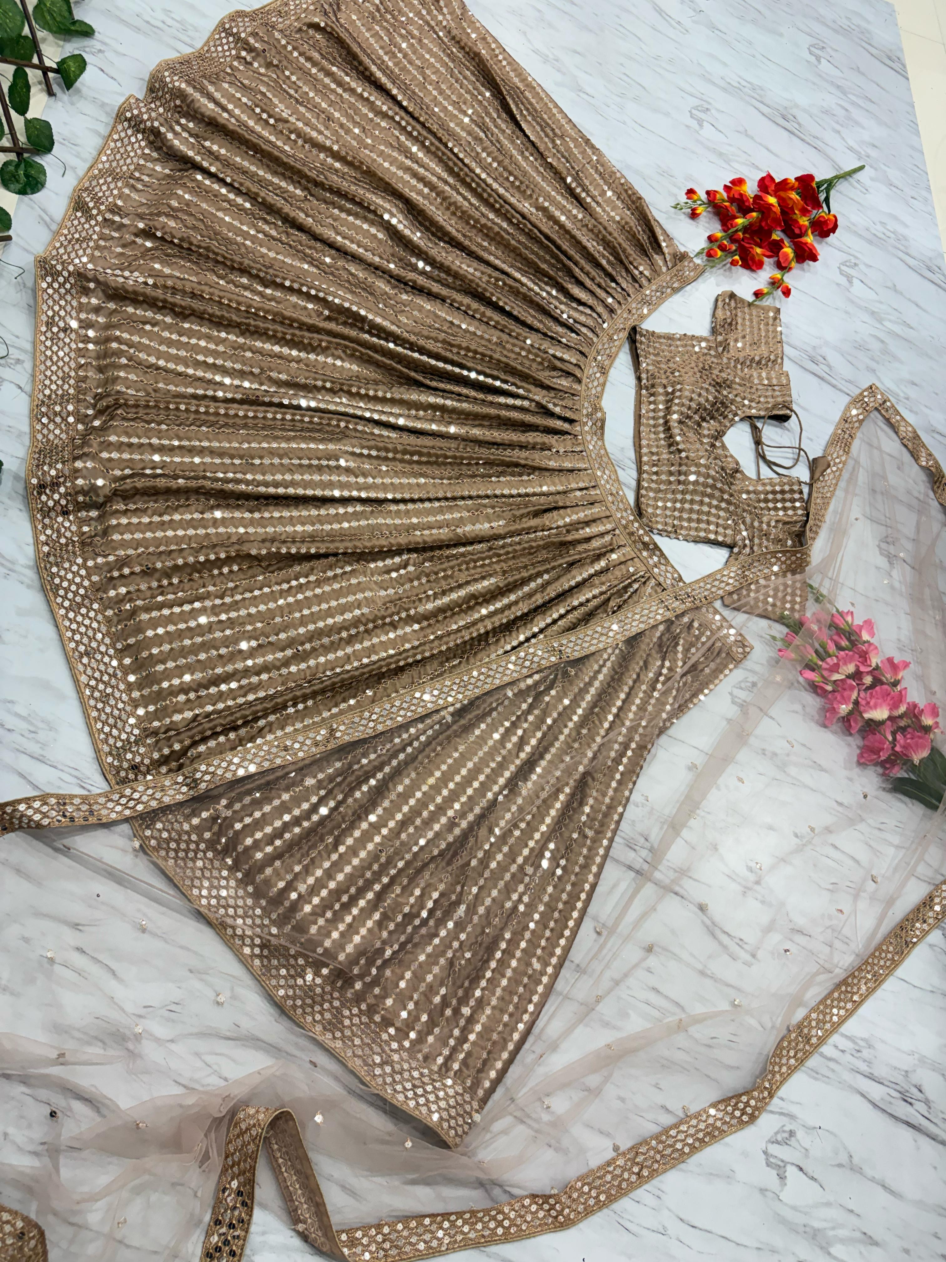 Beautiful Most Trending Lehenga Choli With Embroidery Work