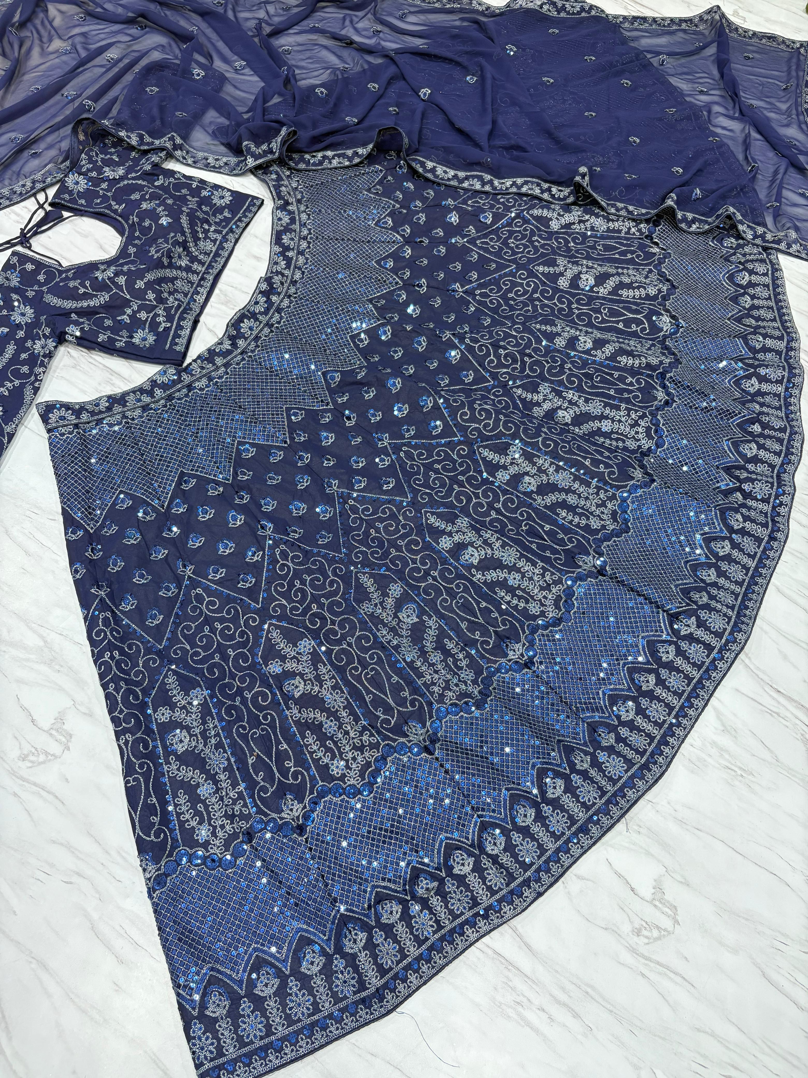 Beautiful Latest Designer Lehenga Choli With Beautiful Embroidery