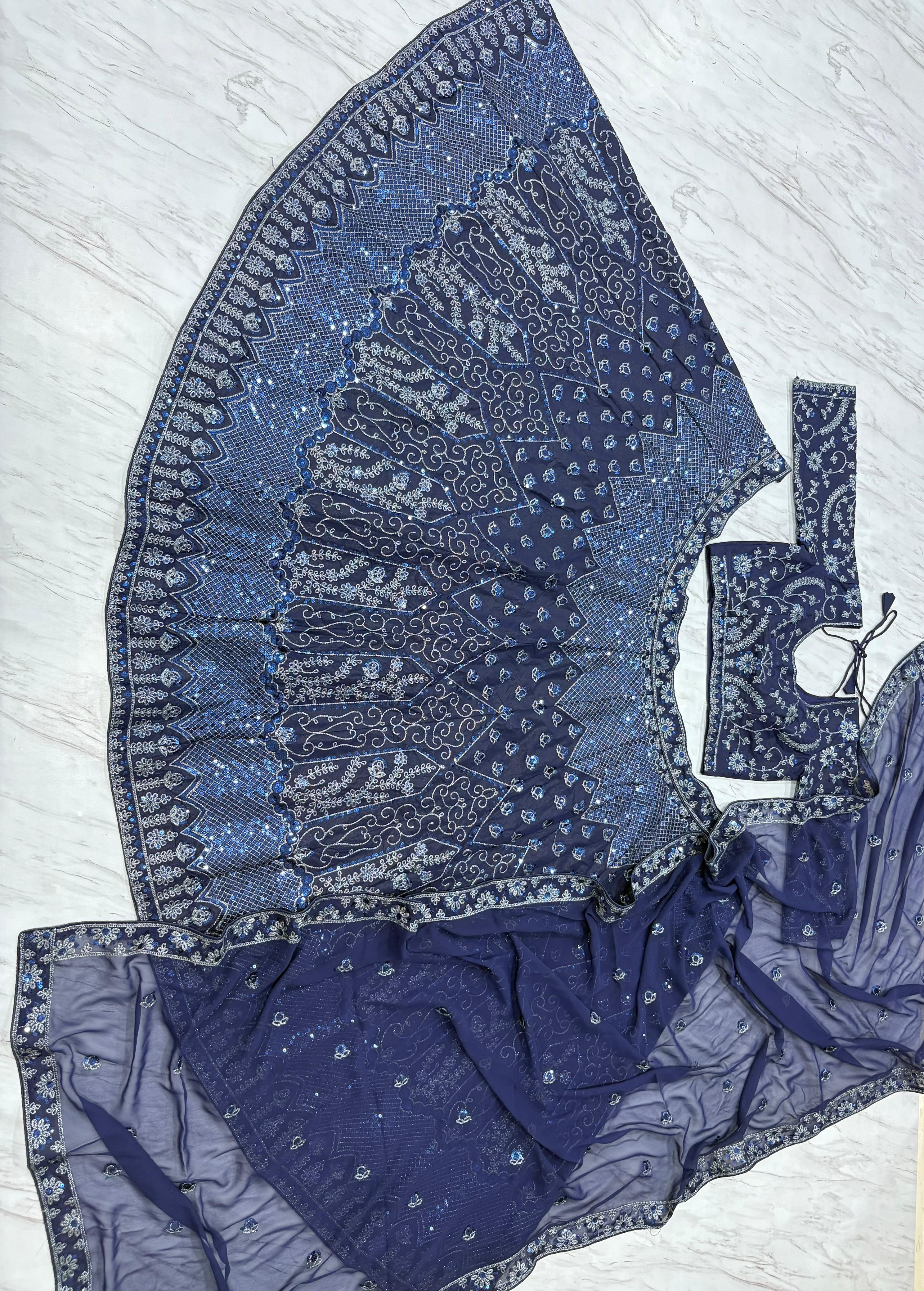 Beautiful Latest Designer Lehenga Choli With Beautiful Embroidery