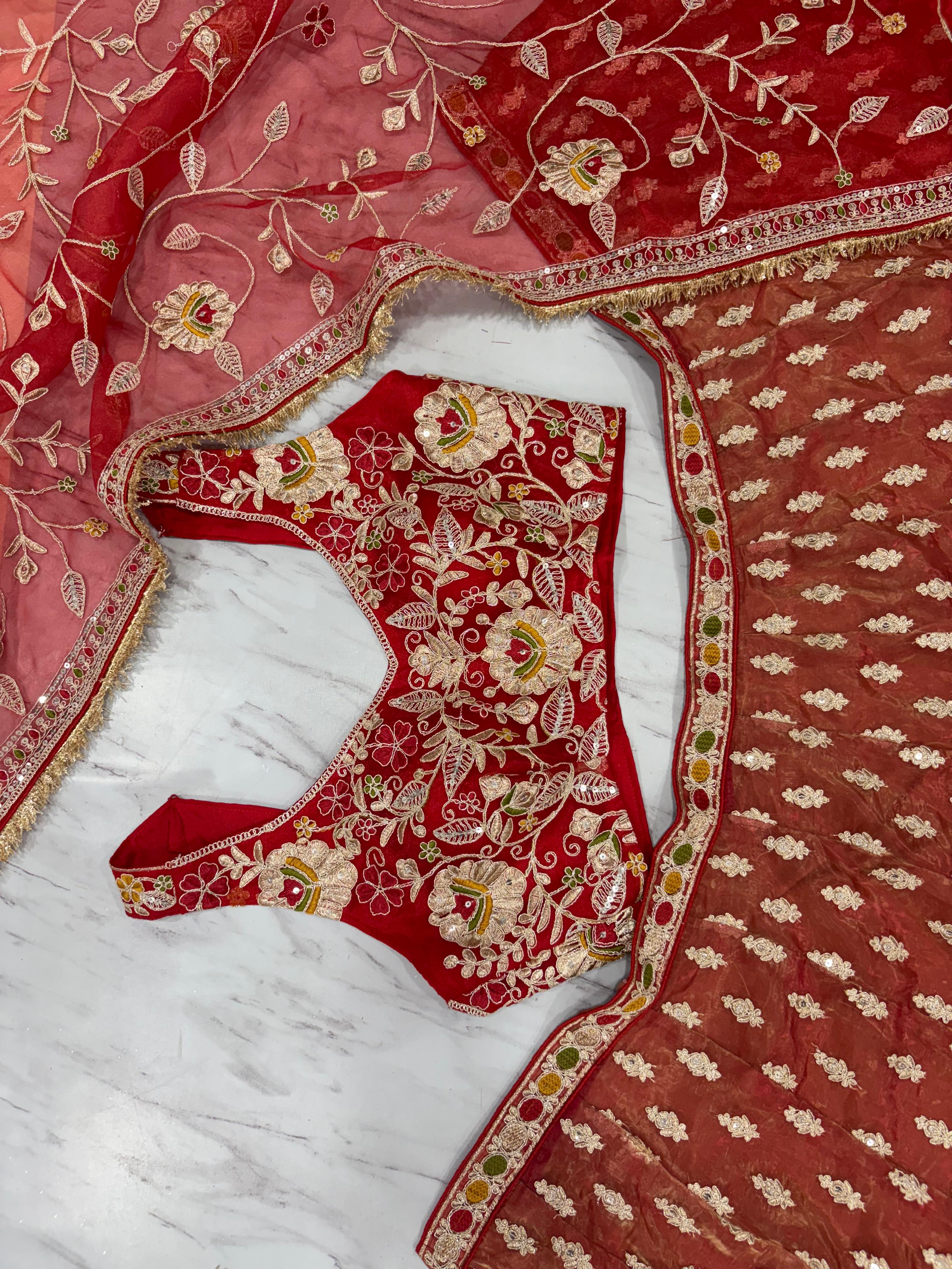 Most Beautiful Latest Designer Lehenga Choli With Beautiful Embroidery