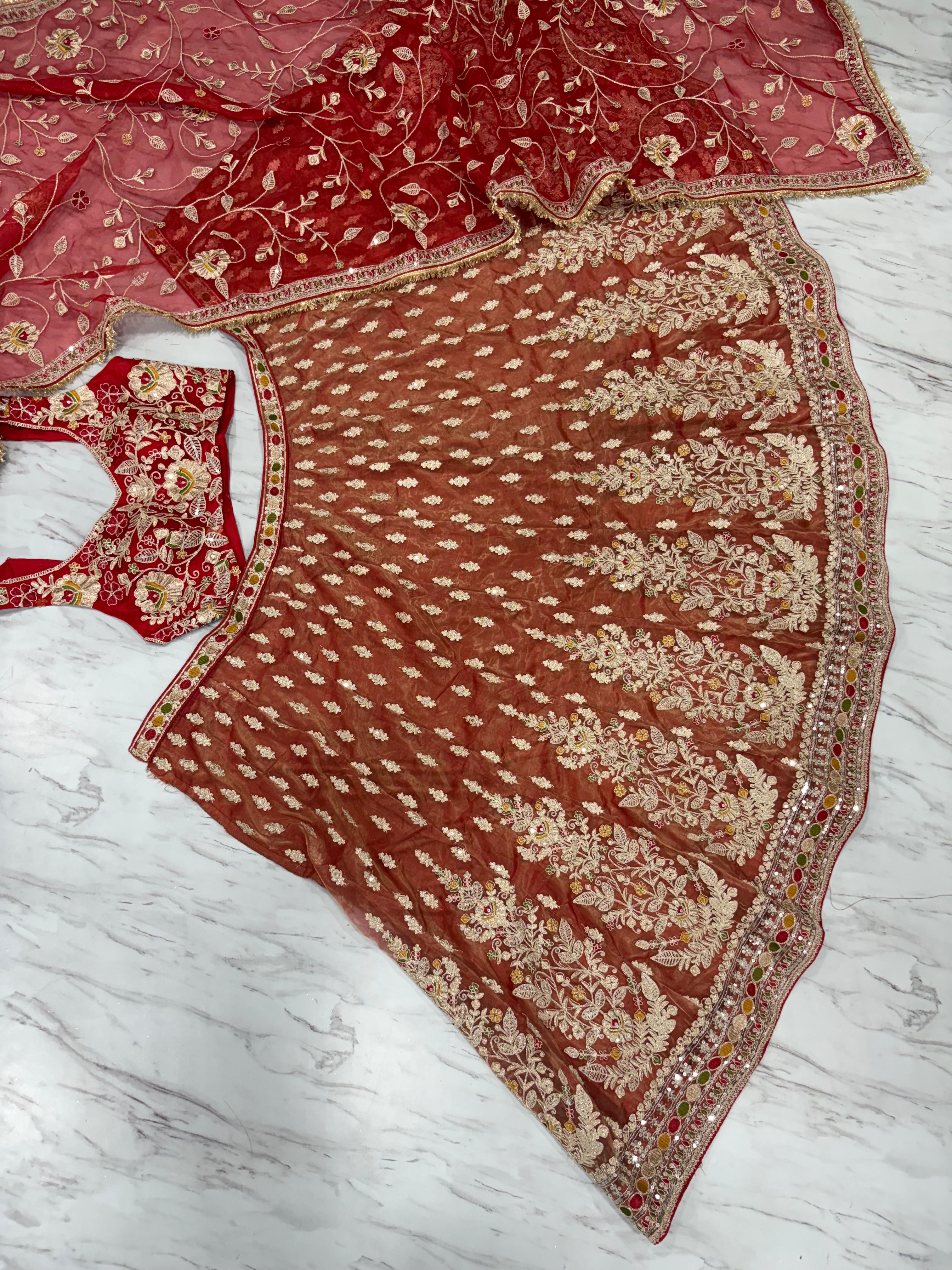 Most Beautiful Latest Designer Lehenga Choli With Beautiful Embroidery