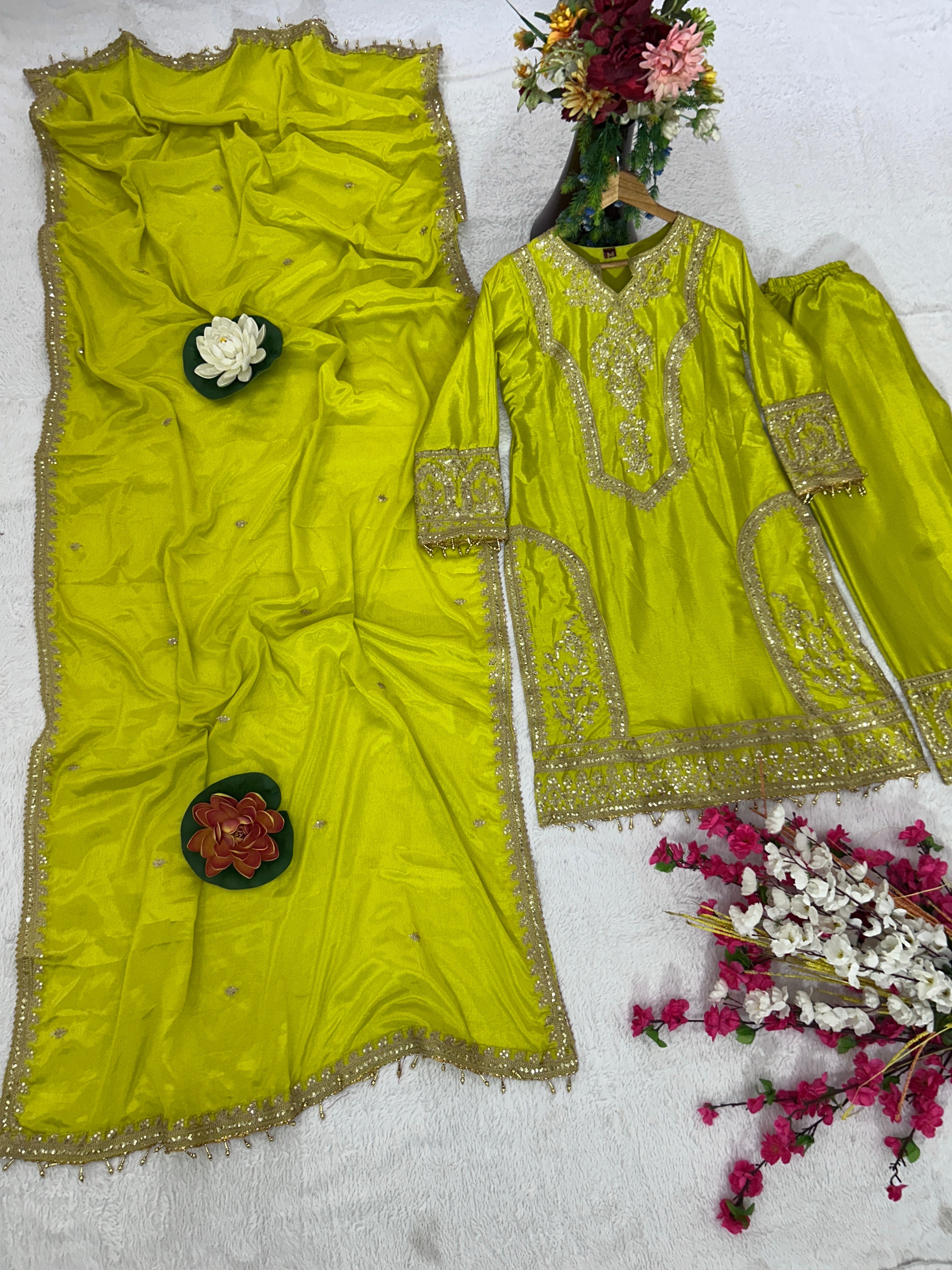 Party Wear Beautiful Top-Bottom And Fancy Dupatta