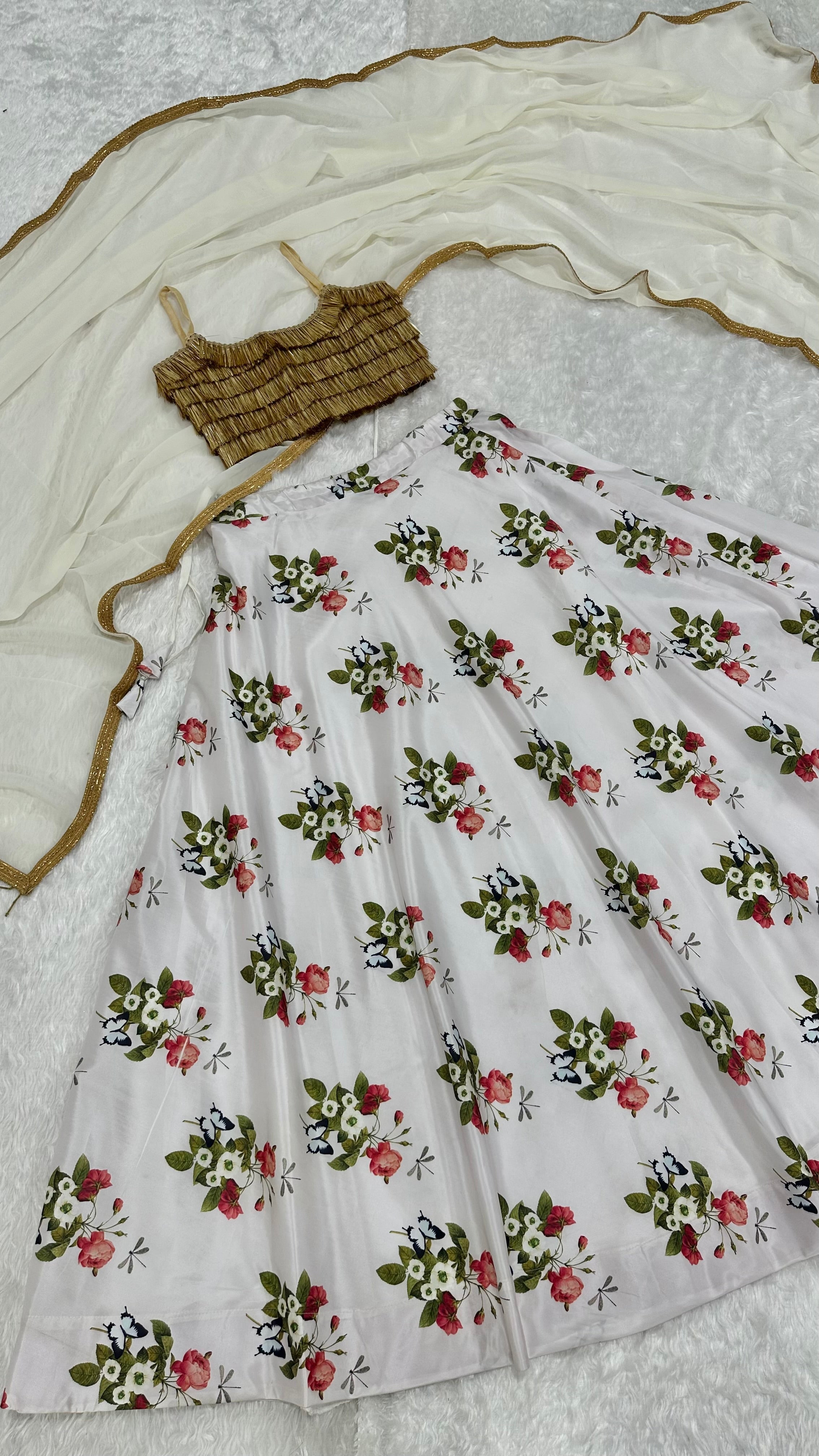 Party Wear Lehenga Choli With Digital Print