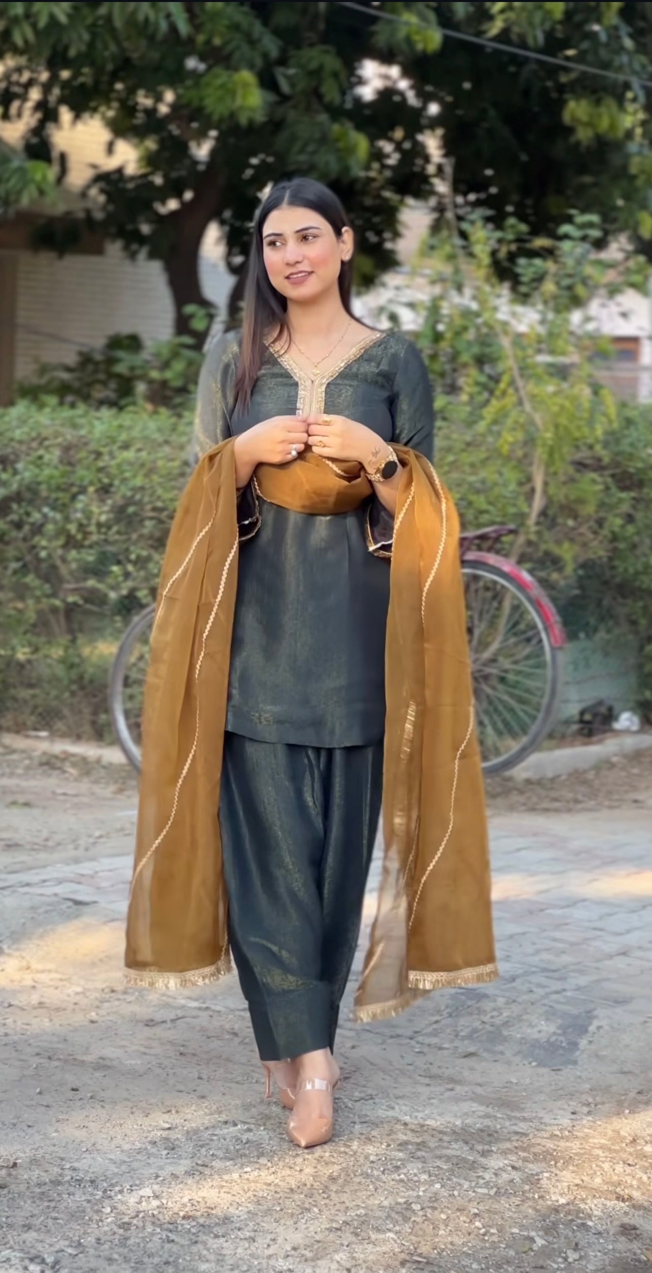 Party Wear Beautiful Top And Bottom With Dupatta