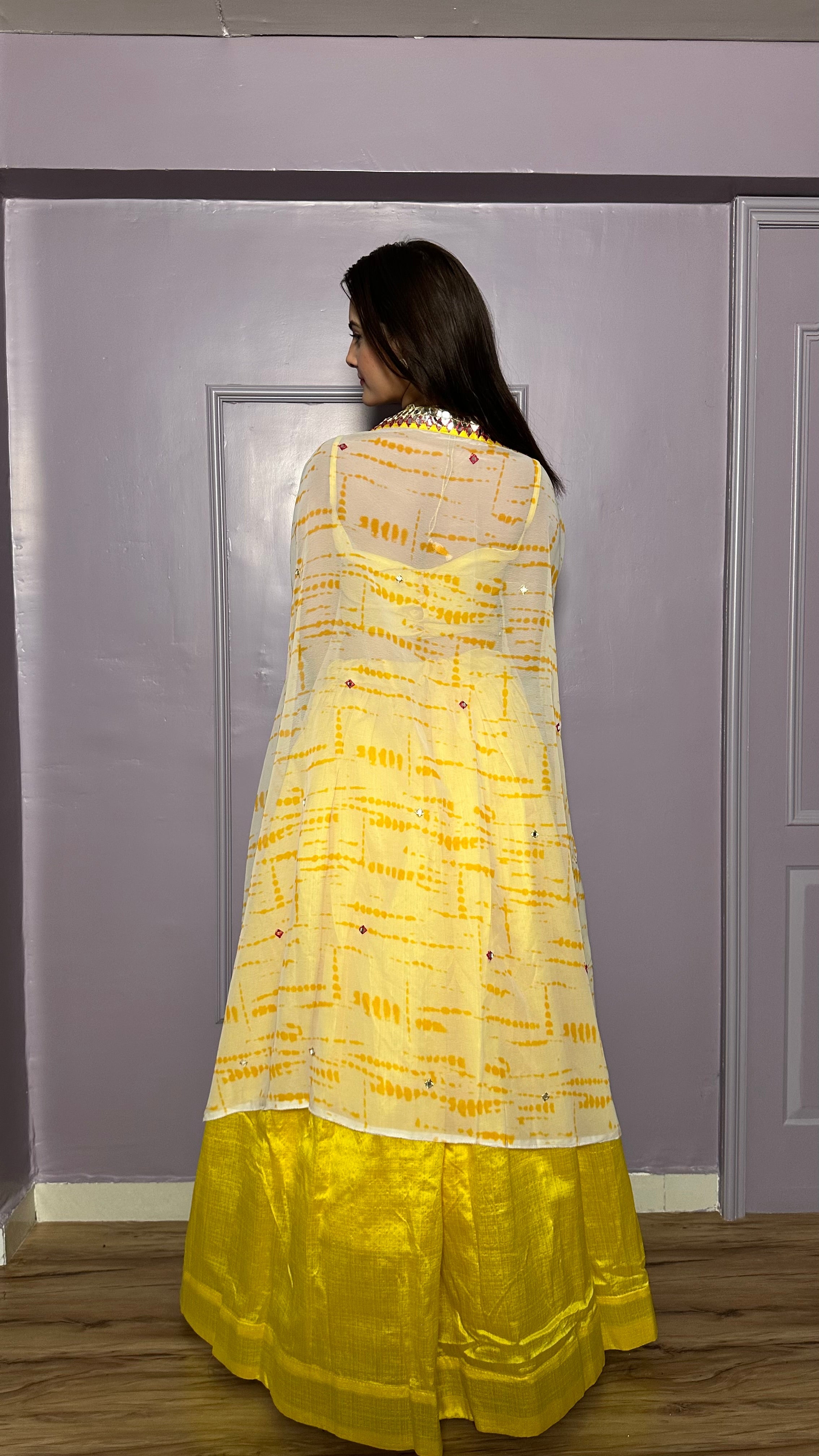 Stylish Party Wear Indo Western Lehenga Set With Koti
