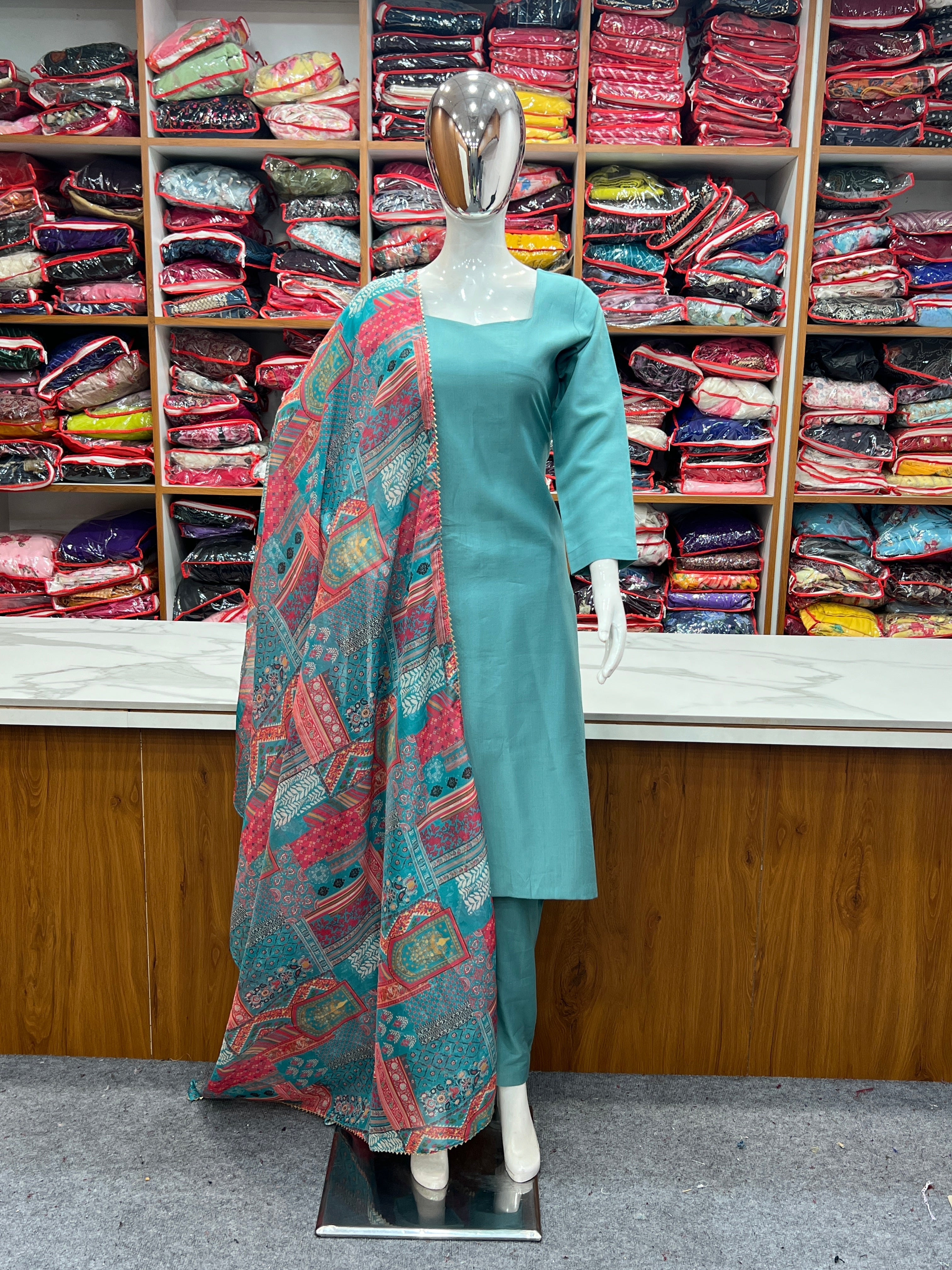 Party Wear Designer Top Pent And Dupatta  With Floral Print