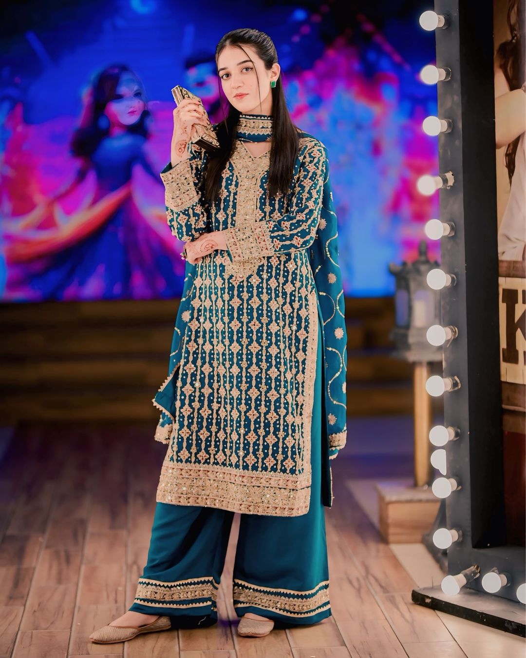 Party Wear Beautiful Top Plazzo And Dupatta With Embroidery Work