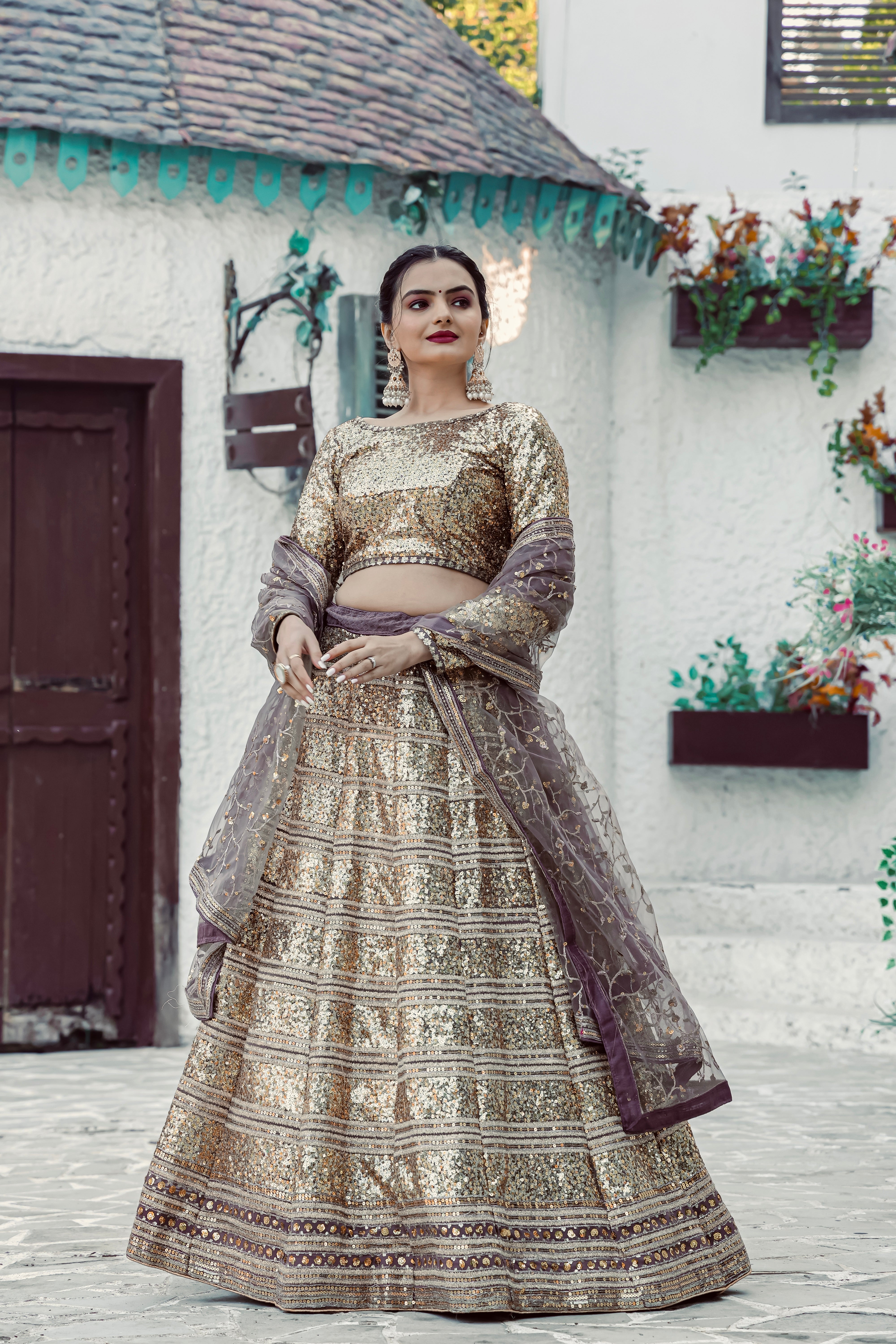 Party Wear Designer Lehenga Choli With Sequence Work