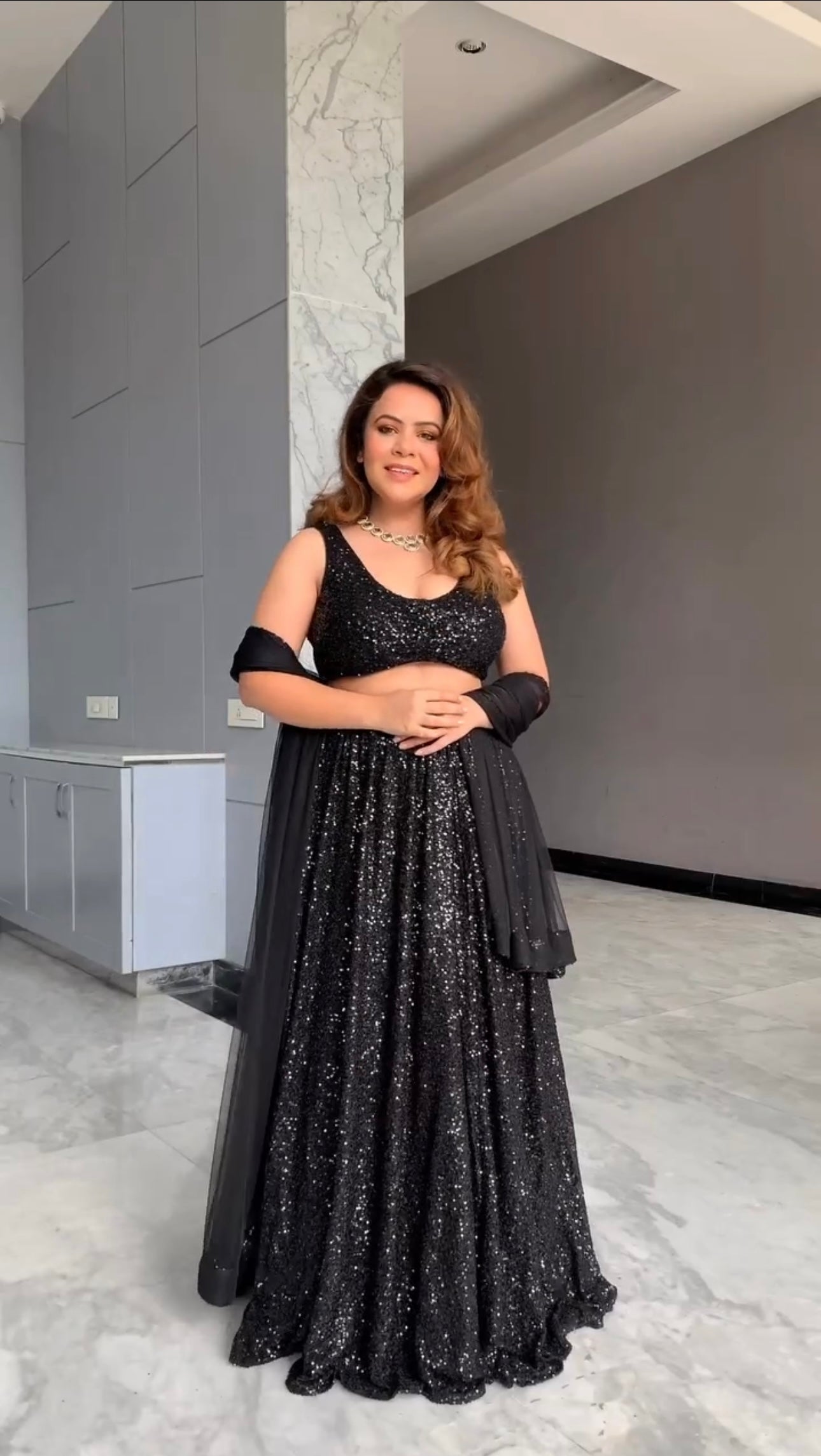 Designer Party Wear Lehenga Choli With Sequence Work