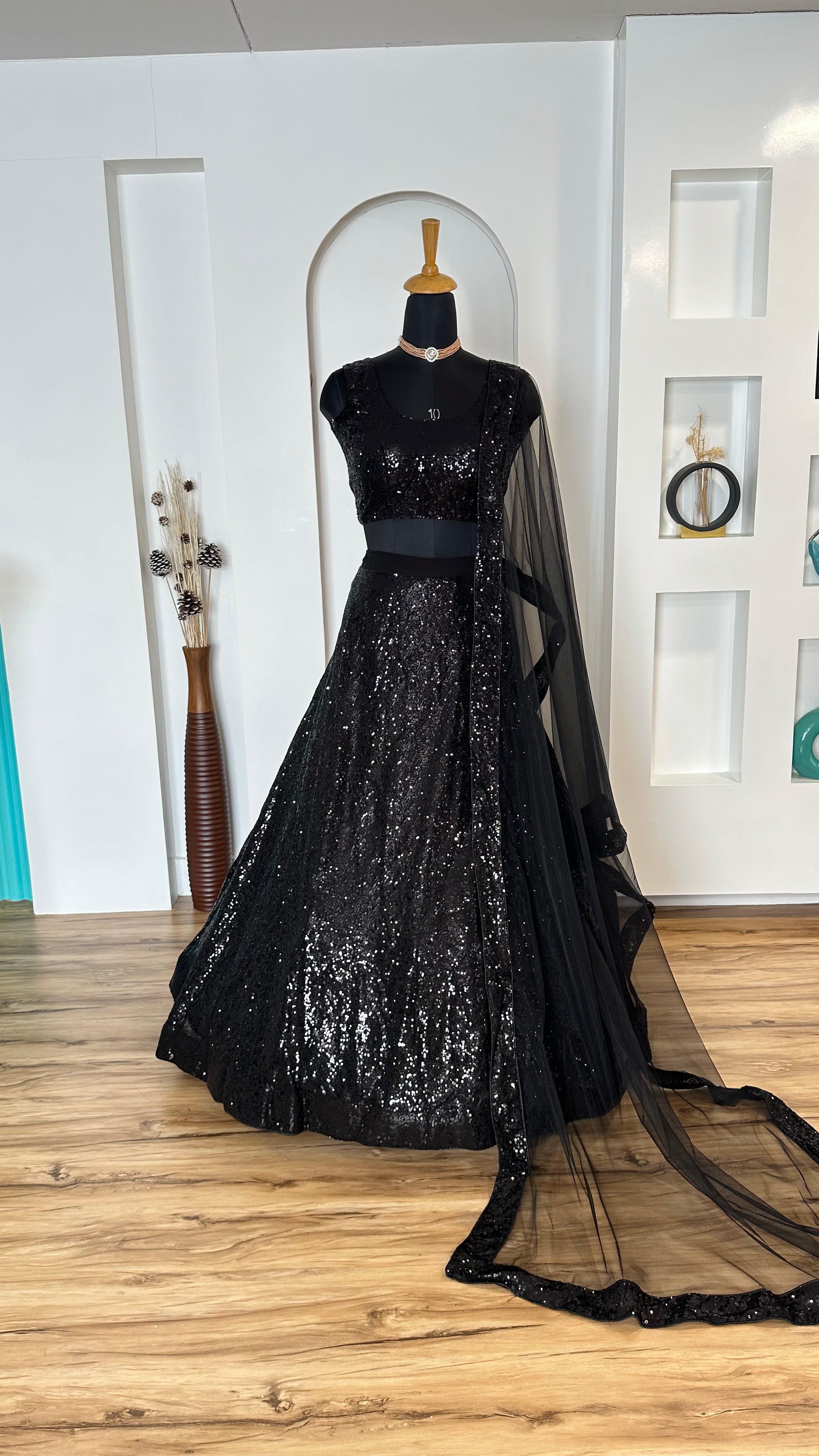 Designer Party Wear Lehenga Choli With Sequence Work