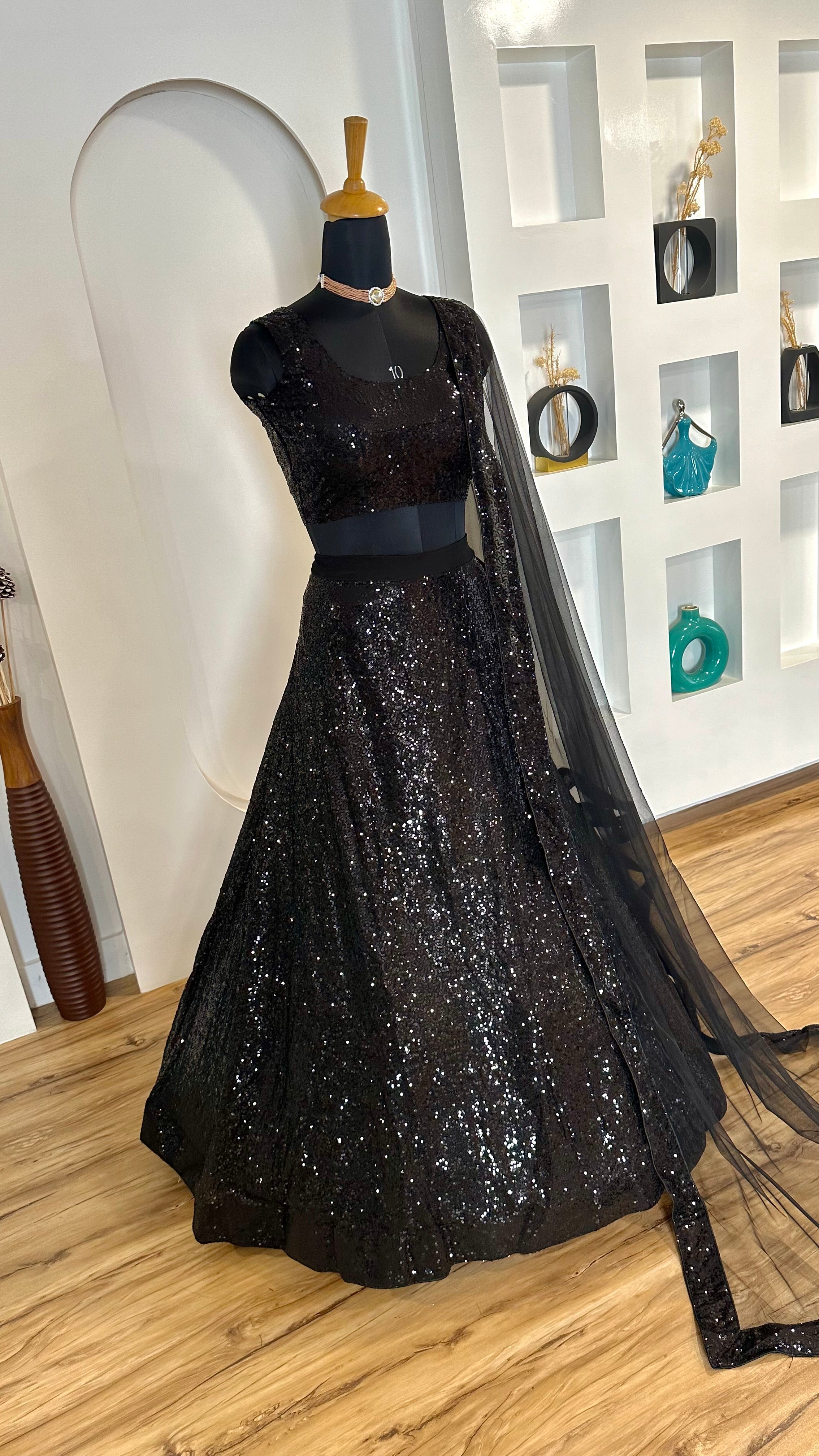 Designer Party Wear Lehenga Choli With Sequence Work