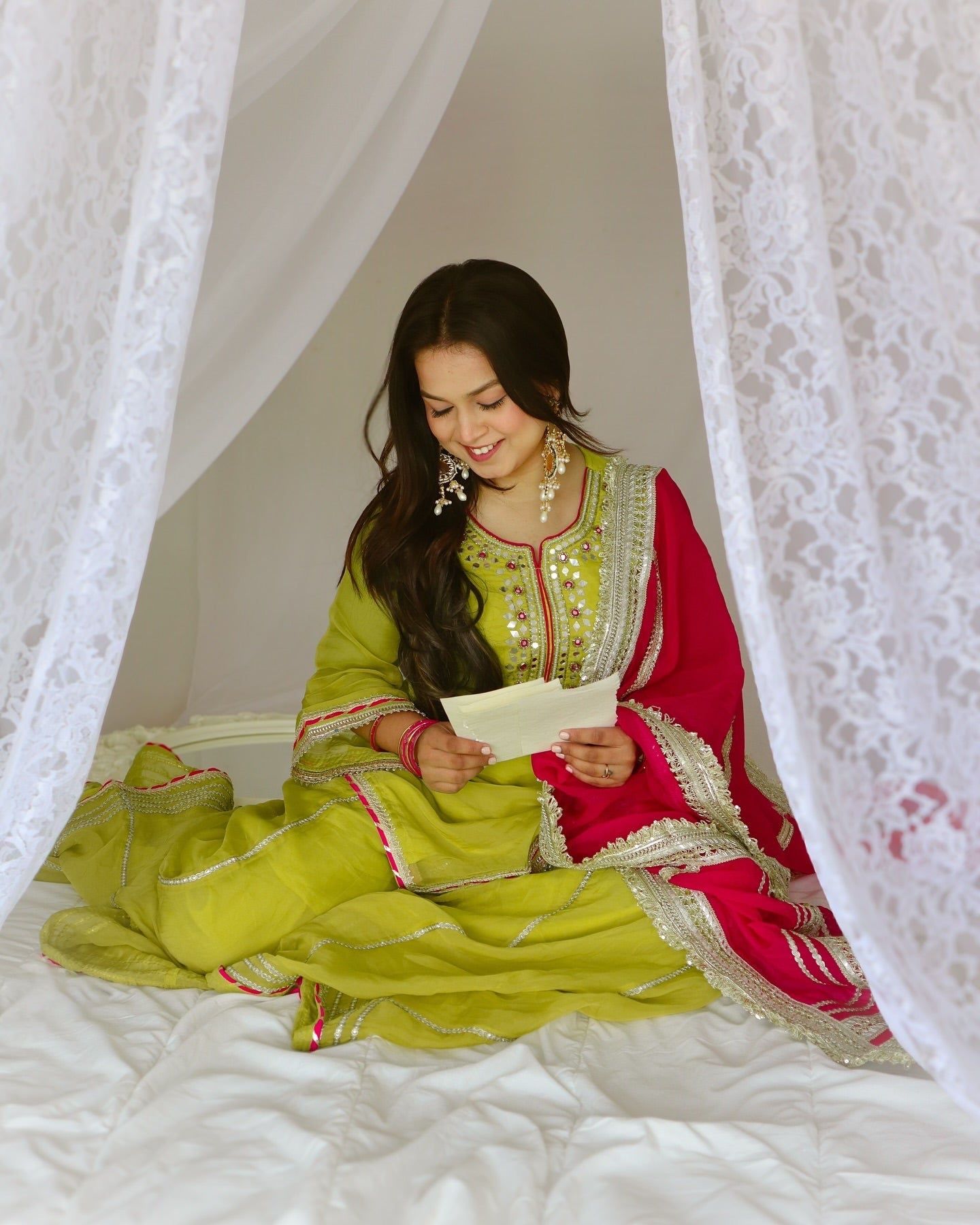 Beautiful Party Wear Top Plazzo And Dupatta With Embroidery Work