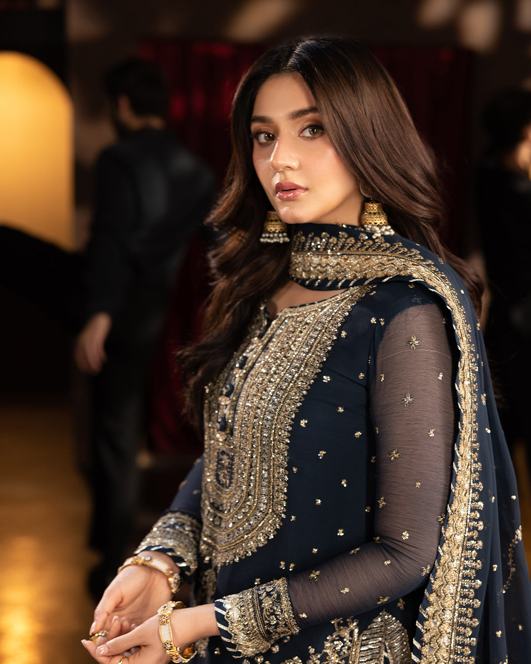Beautiful Top-Sharara And Dupatta With Embroidery Sequence Work
