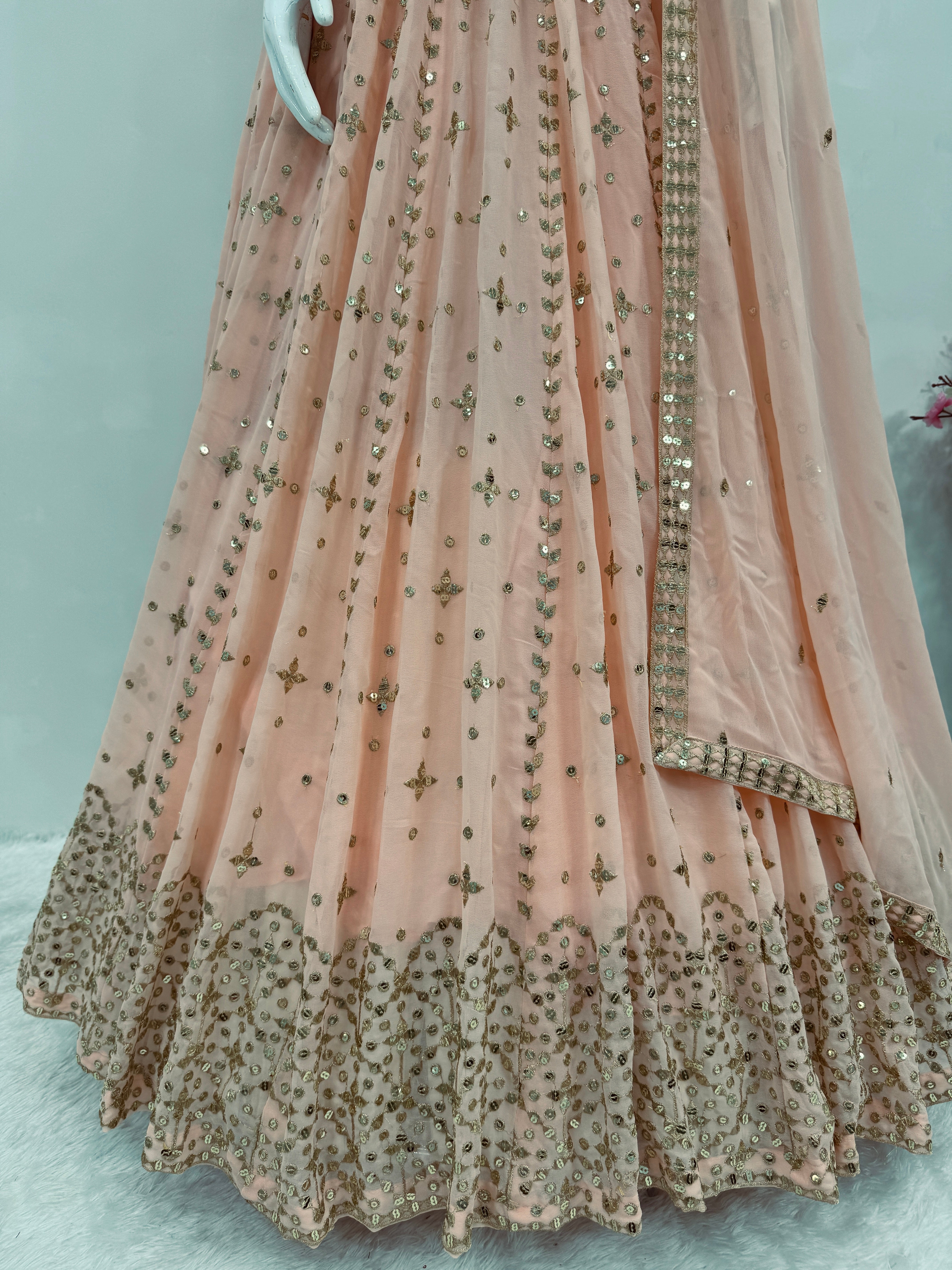 Beautiful Party Wear Lehenga Choli And Dupatta