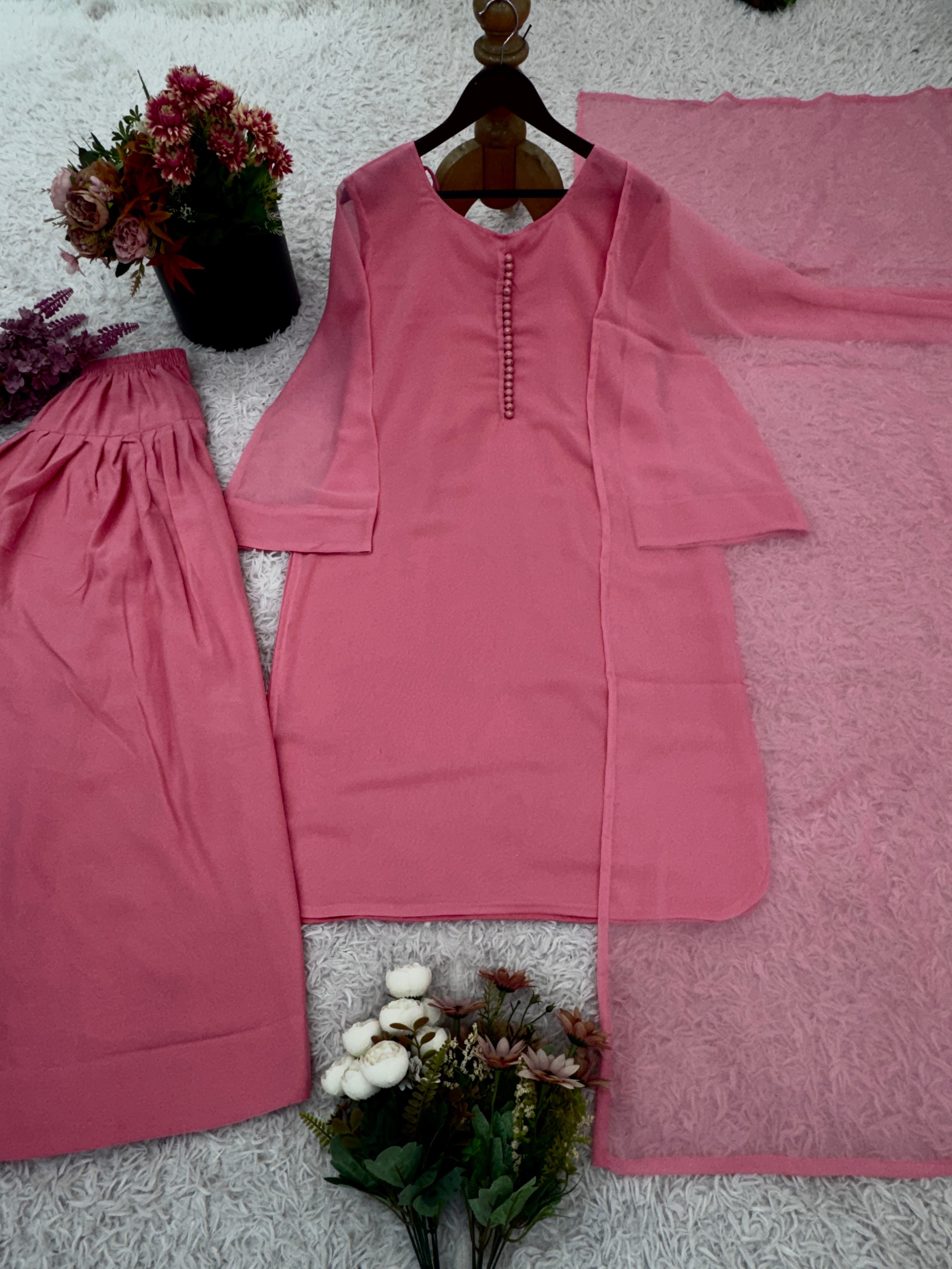 Party Wear Designer Top-Bottom And Beautiful Dupatta