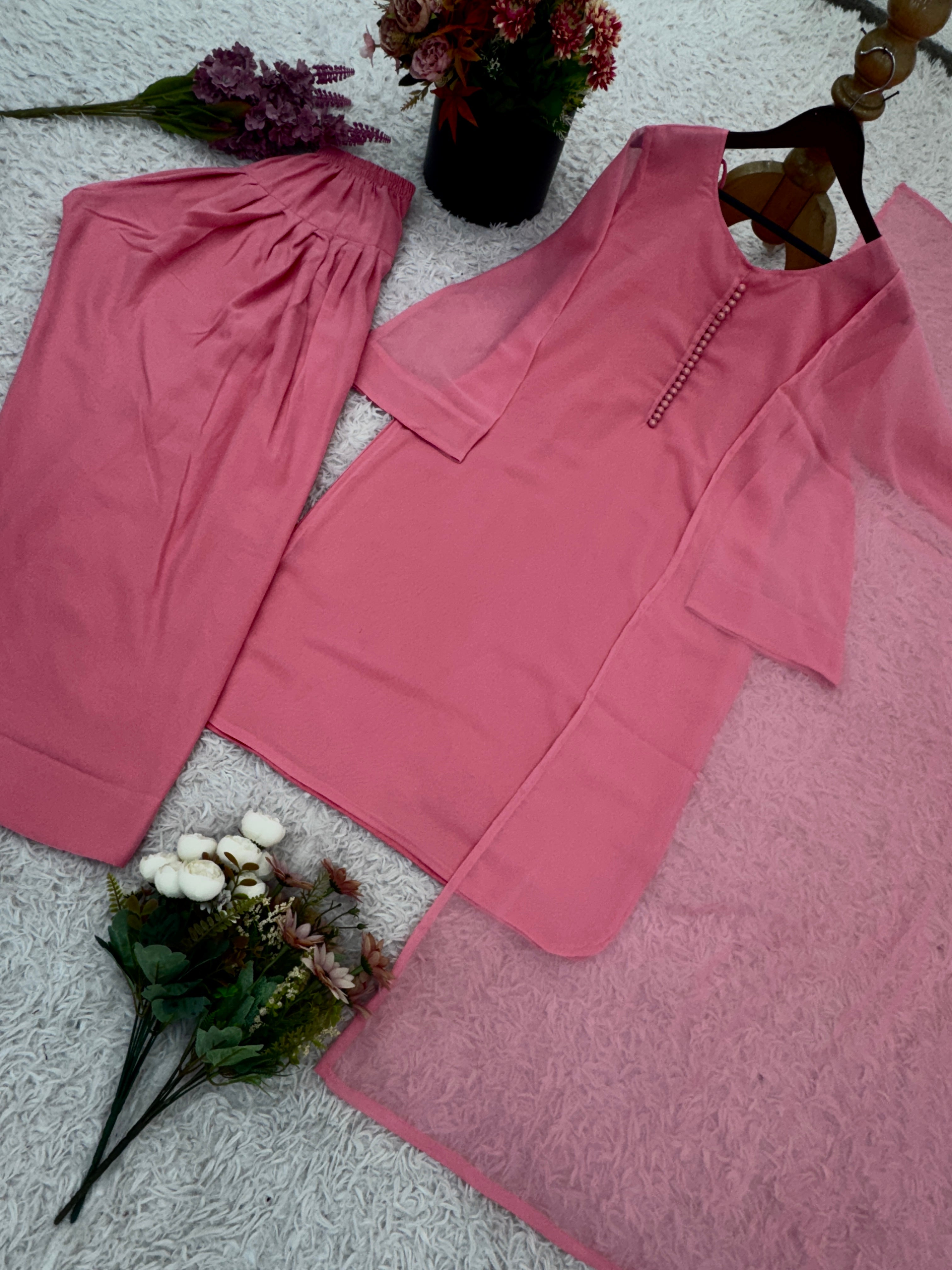 Party Wear Designer Top-Bottom And Beautiful Dupatta