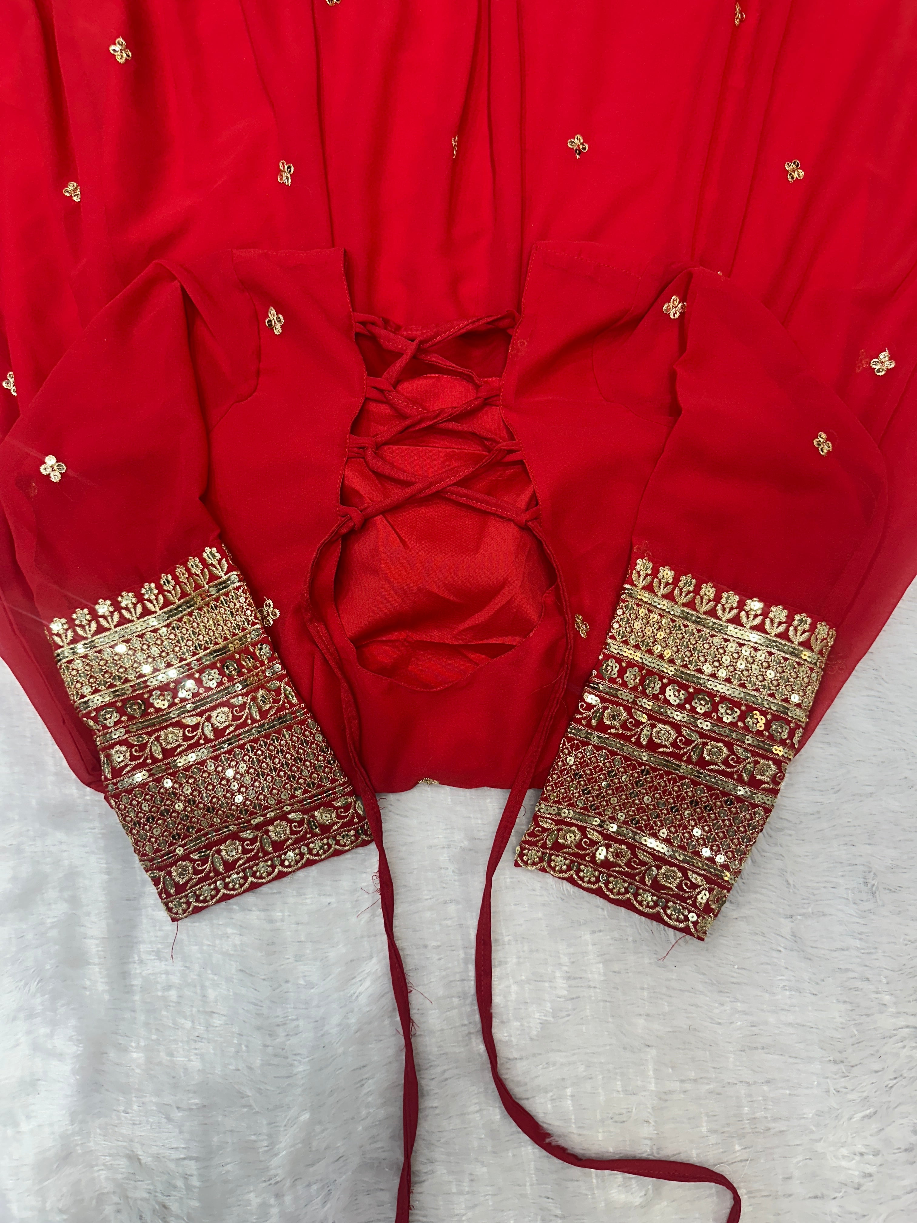 Designer Party Wear Look Gown With Pent And Embroidery Work