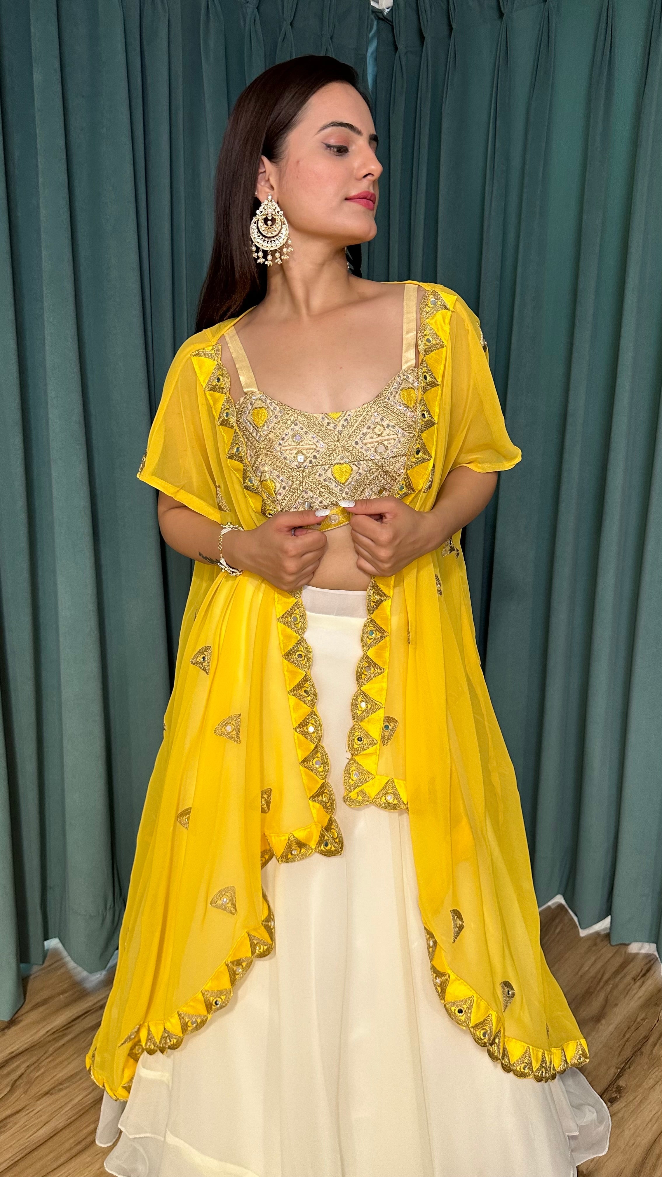 Party Wear Designer Lehenga Choli And Shrug