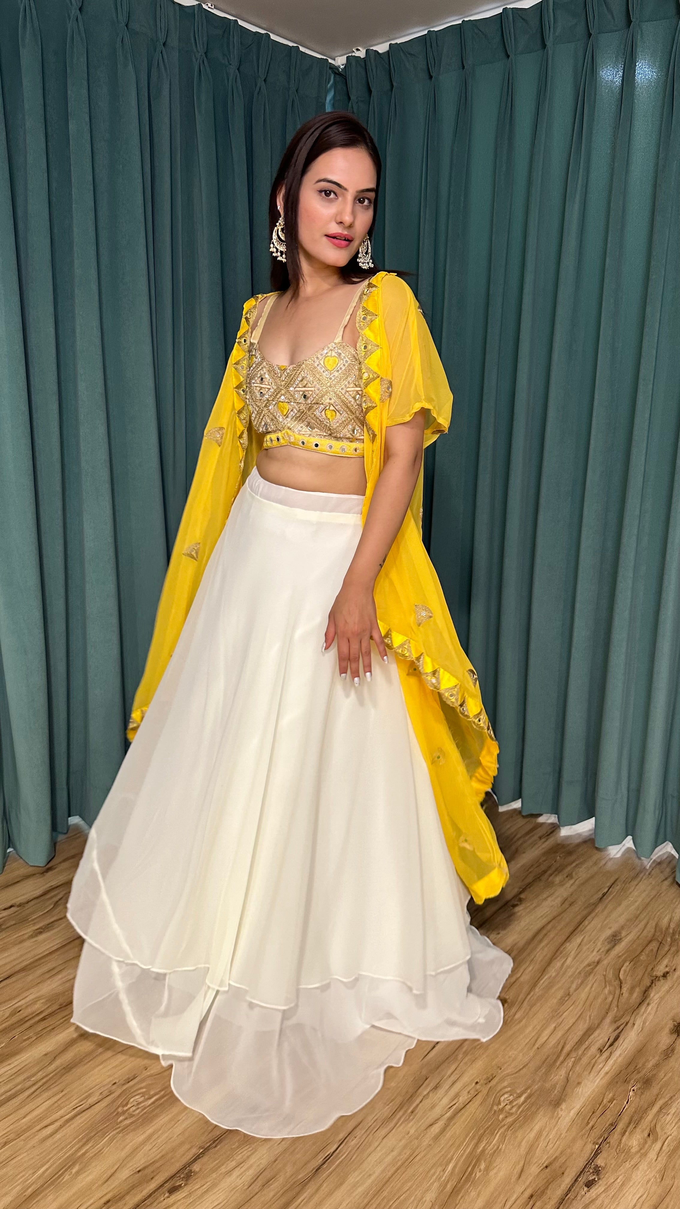 Party Wear Designer Lehenga Choli And Shrug