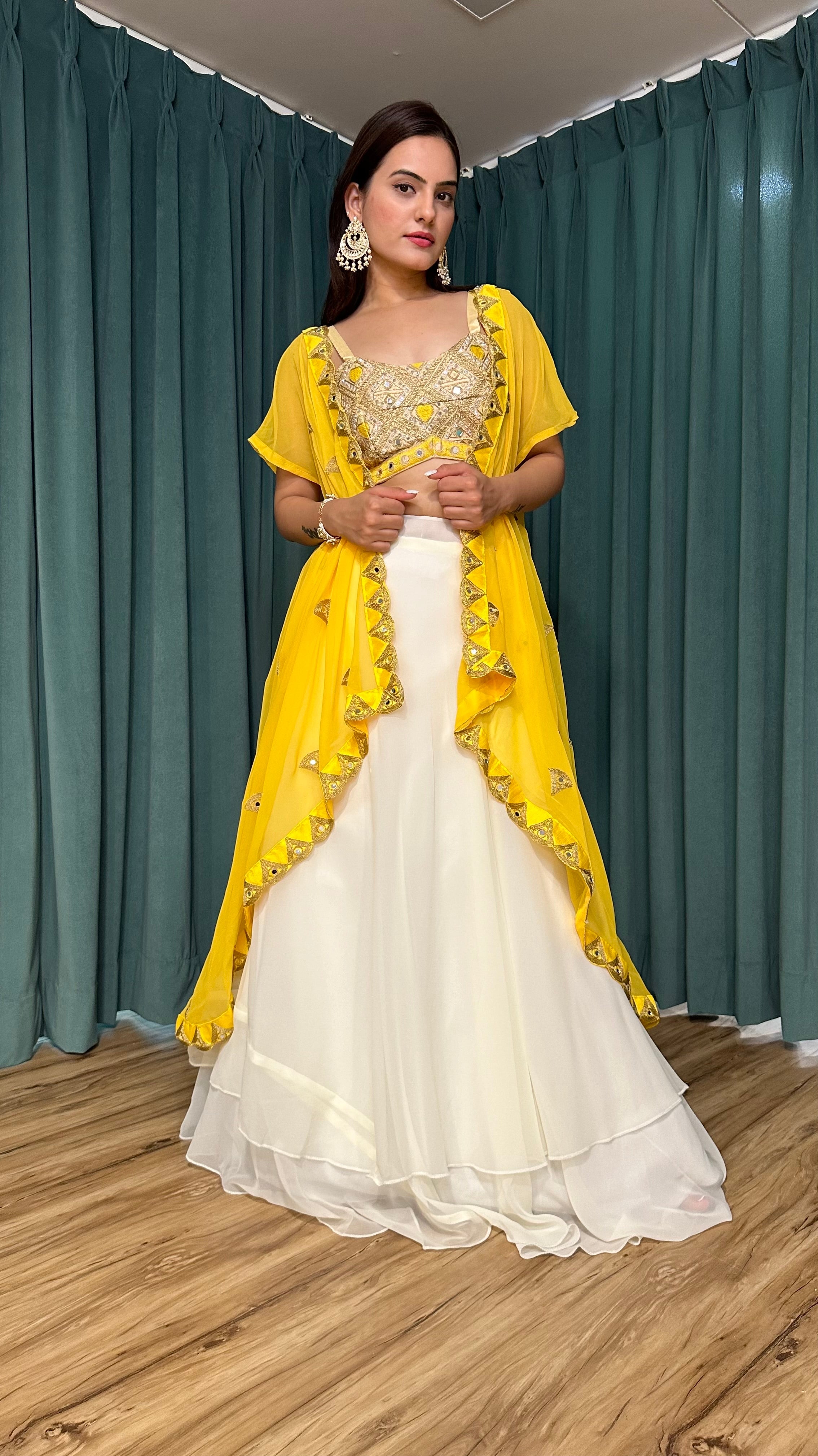 Party Wear Designer Lehenga Choli And Shrug
