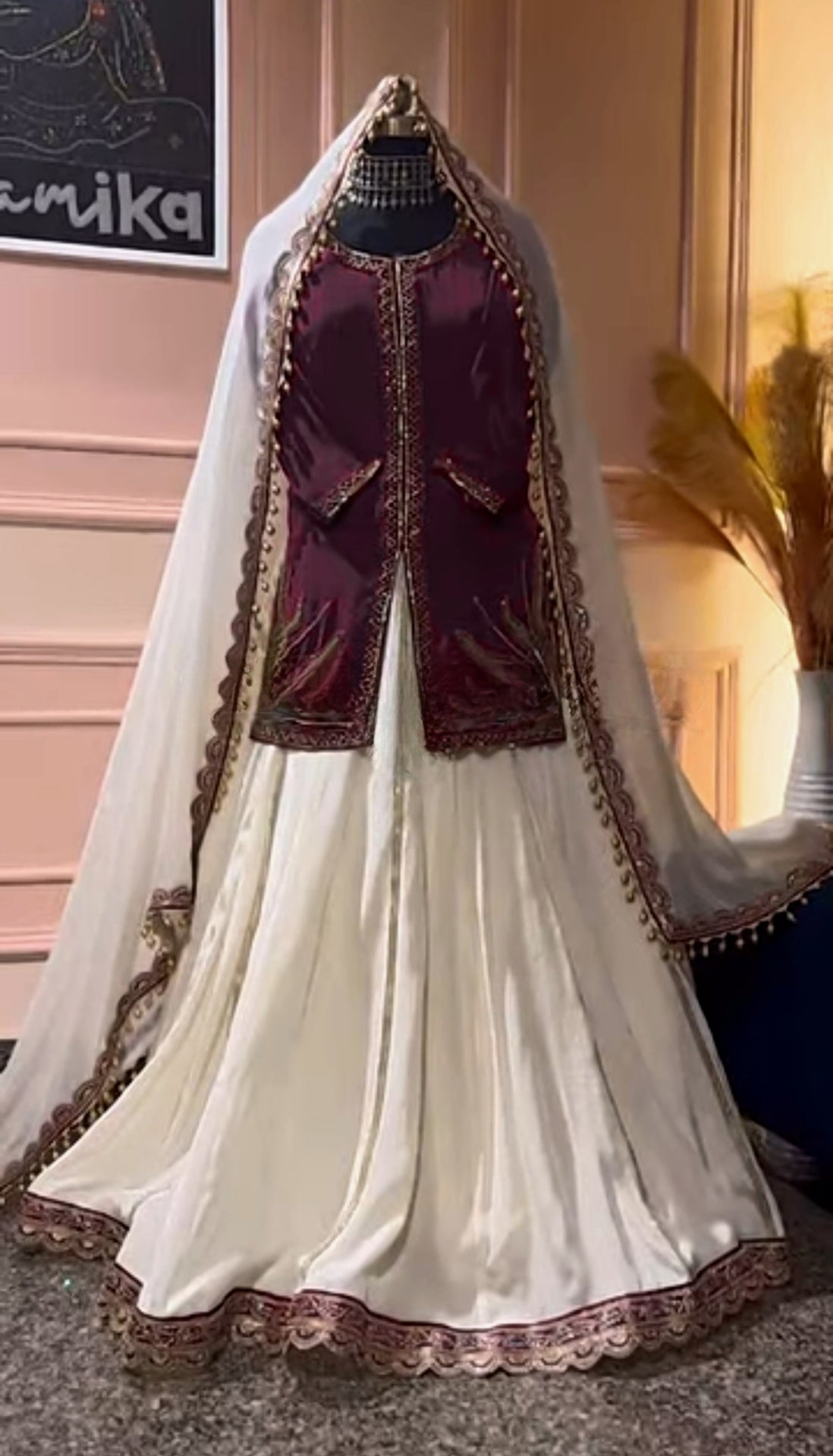 Designer Party Wear Top Lehenga With Embroidery Work