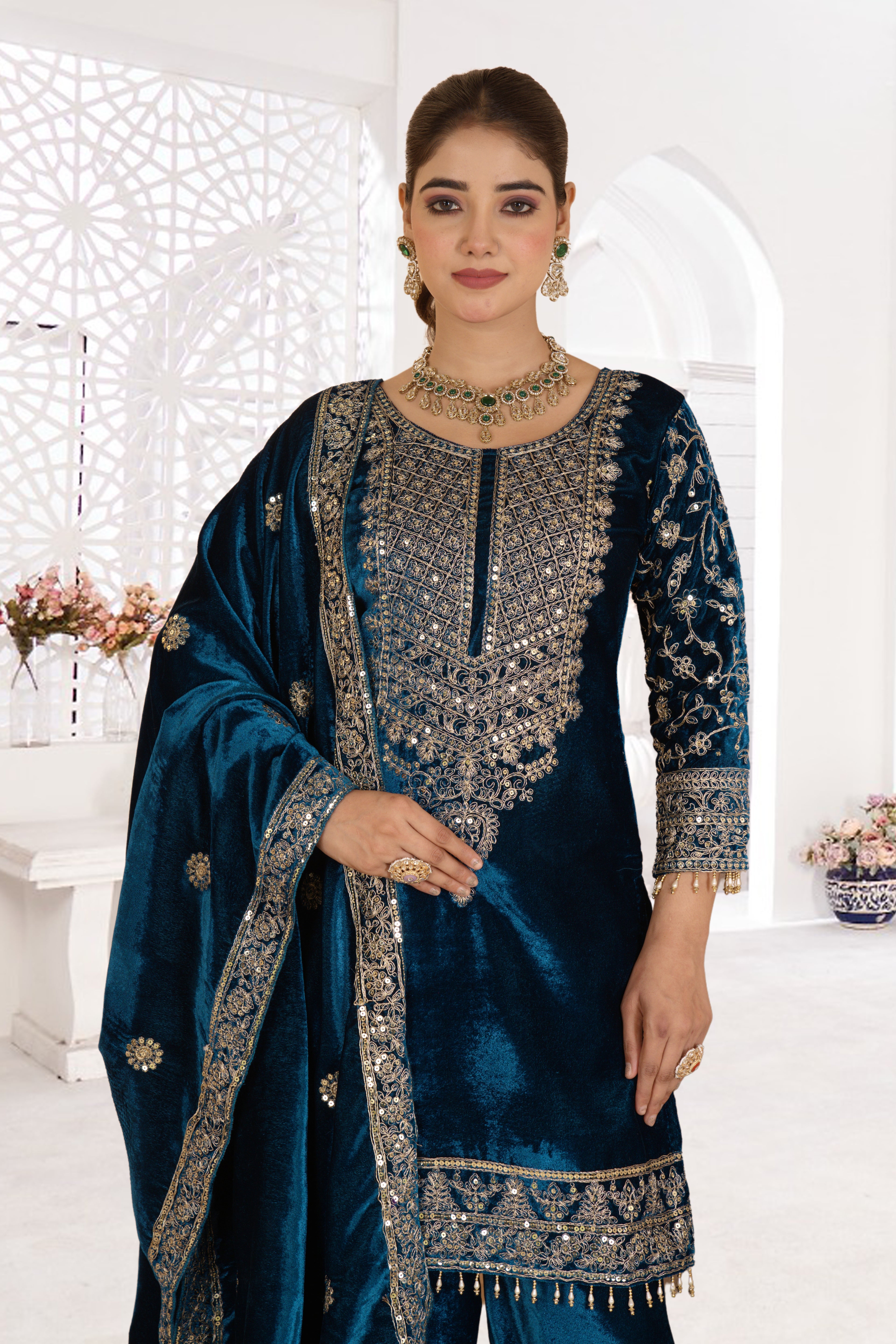 Party Wear Designer Suit Pent And Beautiful Dupatta