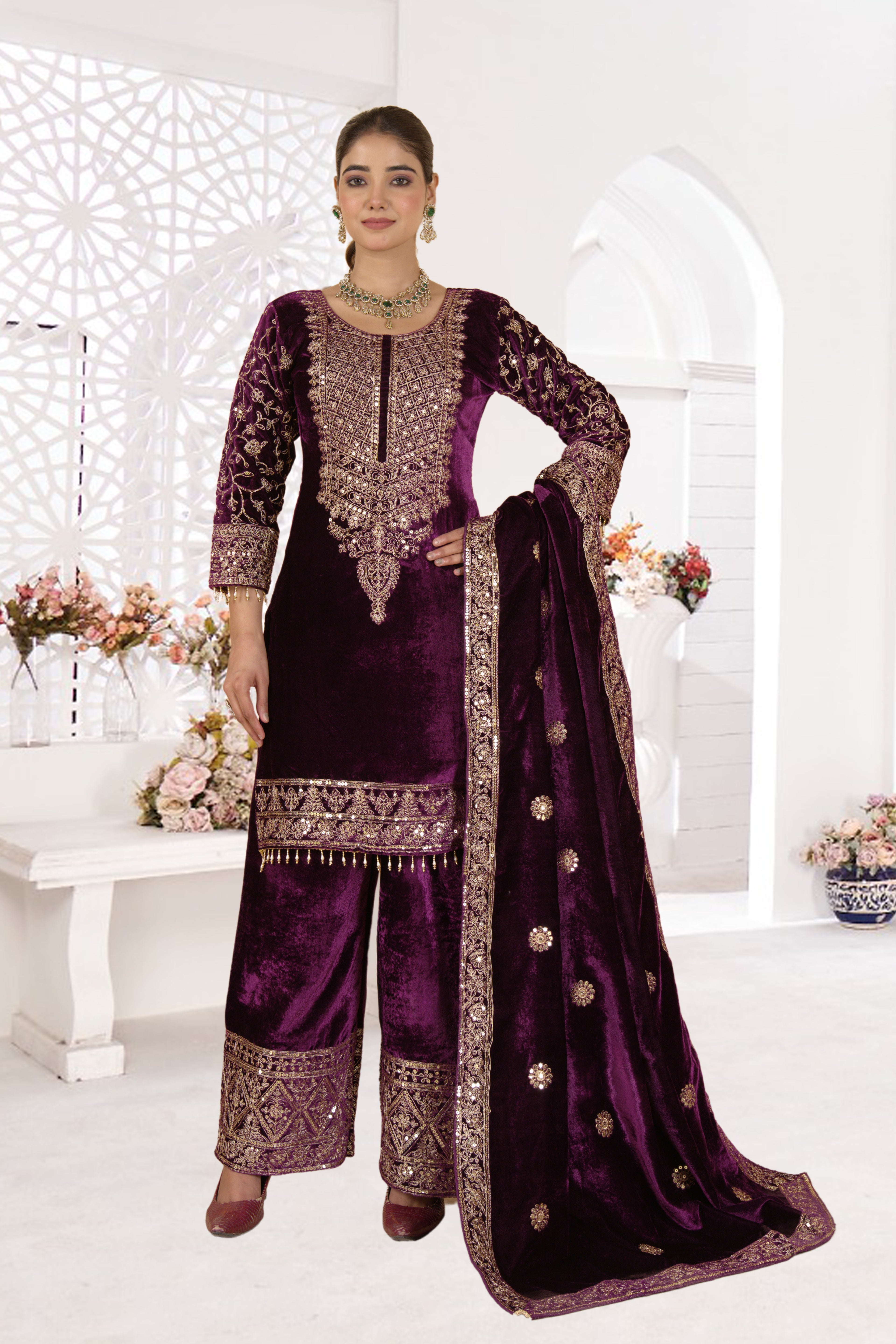 Party Wear Designer Suit Pent And Beautiful Dupatta