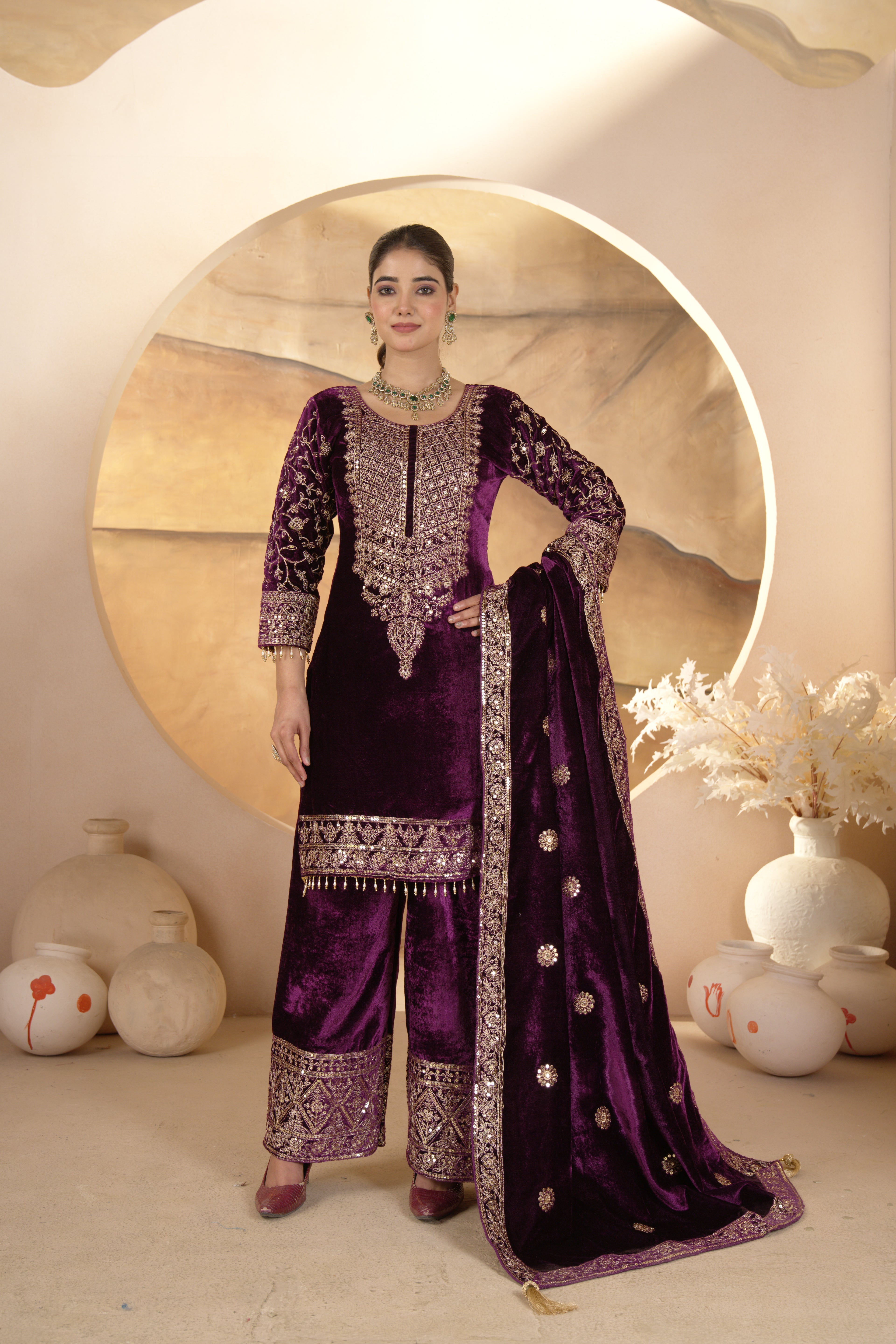 Party Wear Designer Suit Pent And Beautiful Dupatta