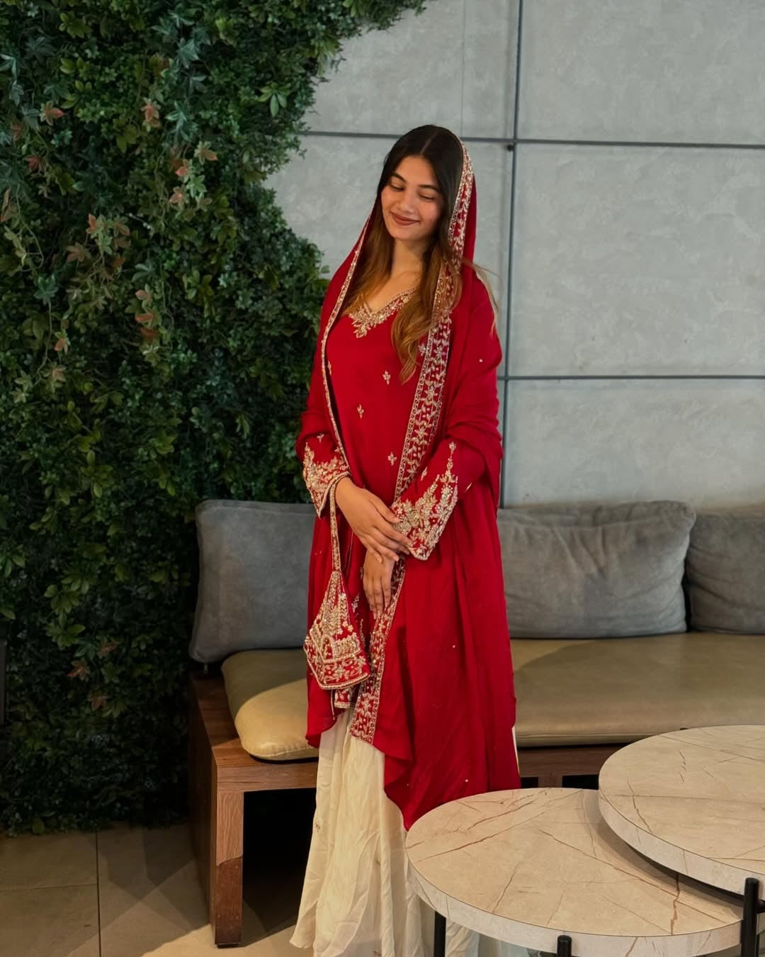 Beautiful Party Wear Look Heavy Pure Chinon Silk Top Plazzo & Dupatta Set