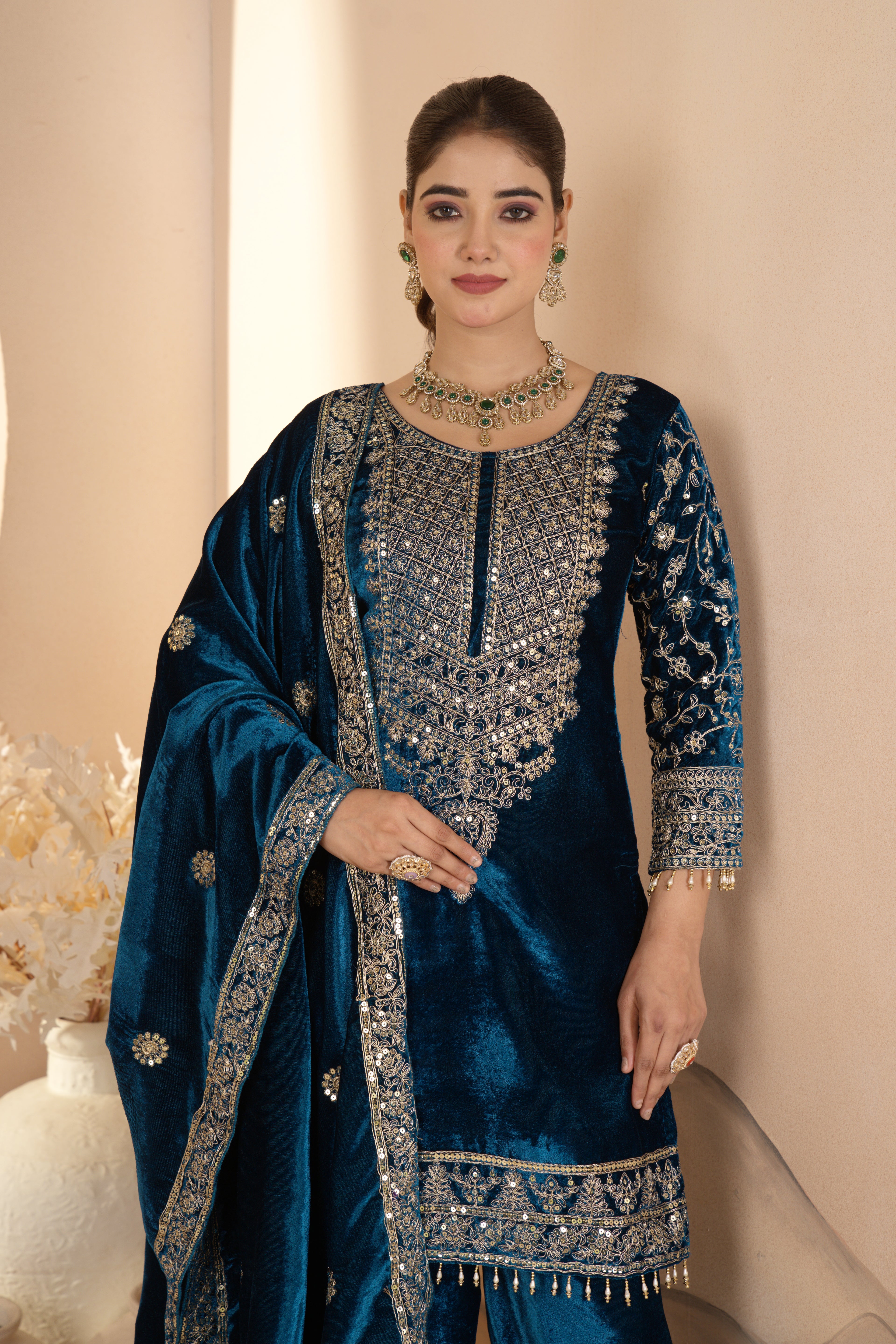 Party Wear Designer Suit Pent And Beautiful Dupatta