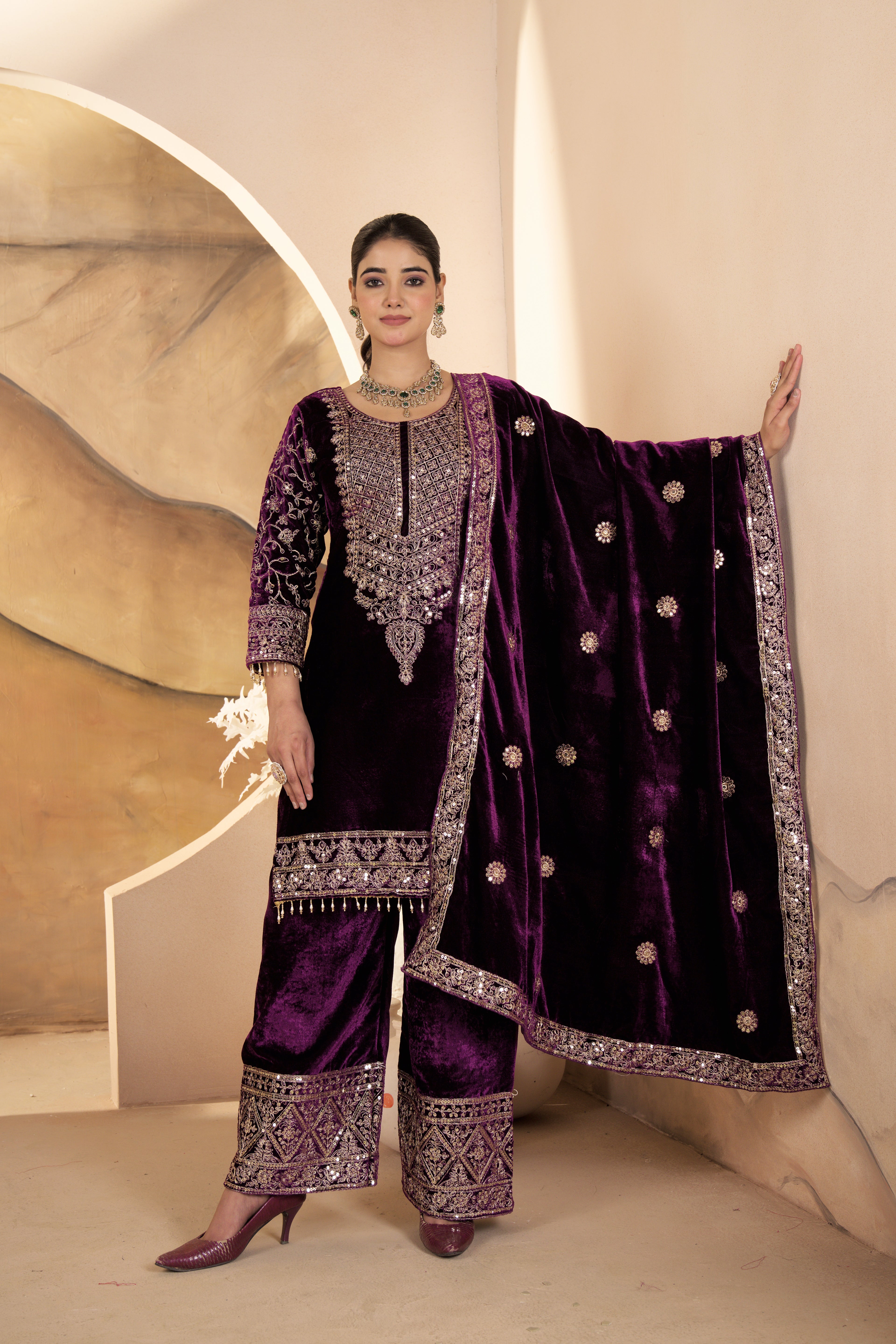 Party Wear Designer Suit Pent And Beautiful Dupatta
