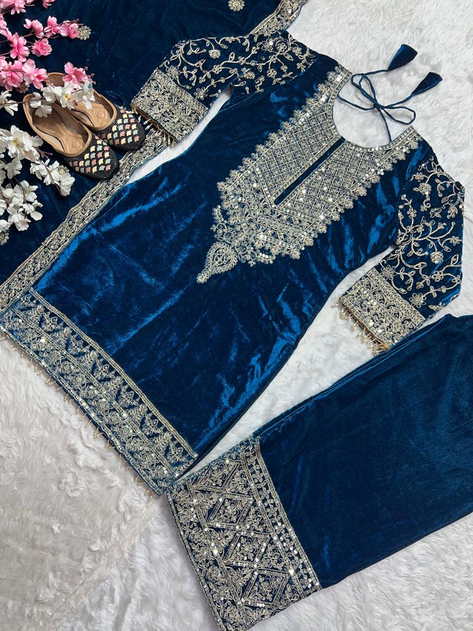 Party Wear Designer Suit Pent And Beautiful Dupatta