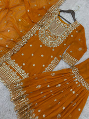 Party Wear Designer Top Bottom And Beautiful Dupatta