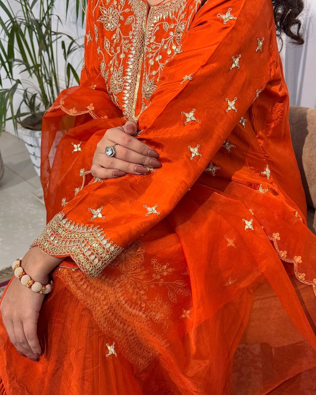 Designer Party Wear Top Bottom With Dupatta