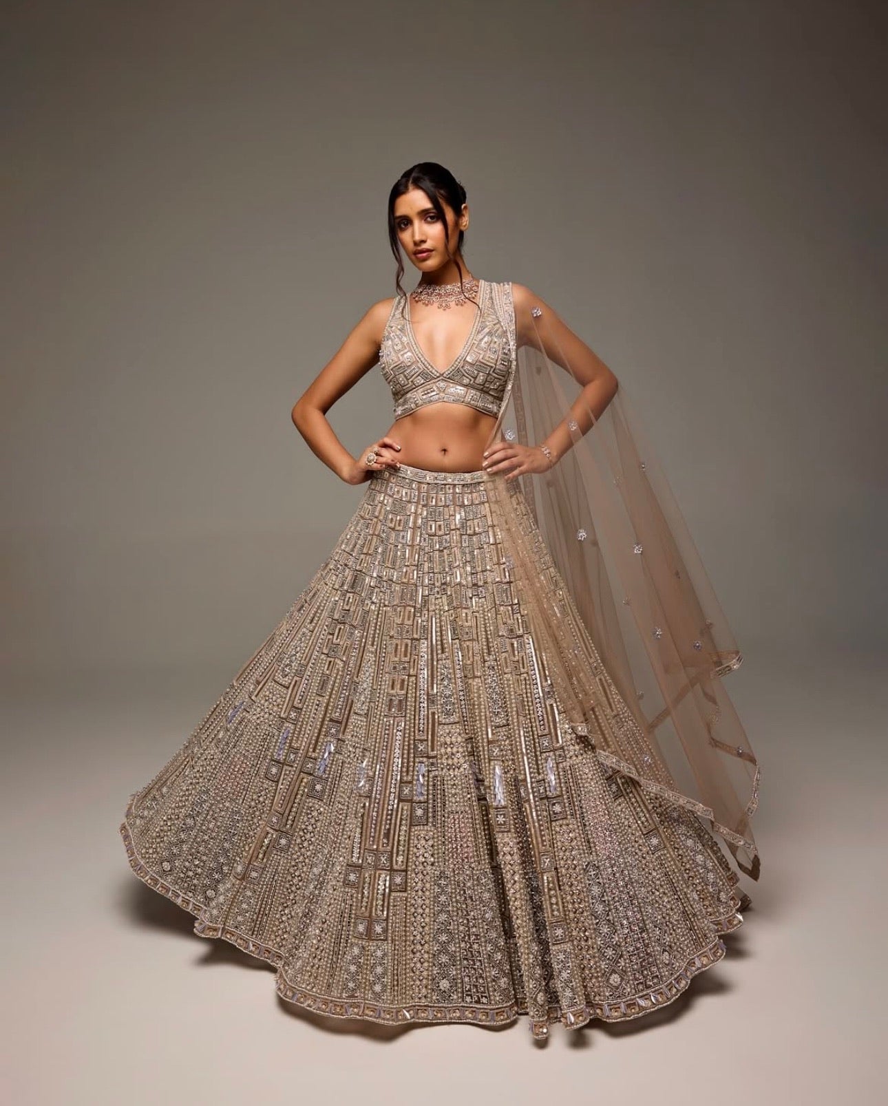 Party Wear Designer Lehenga Choli With Thread Work