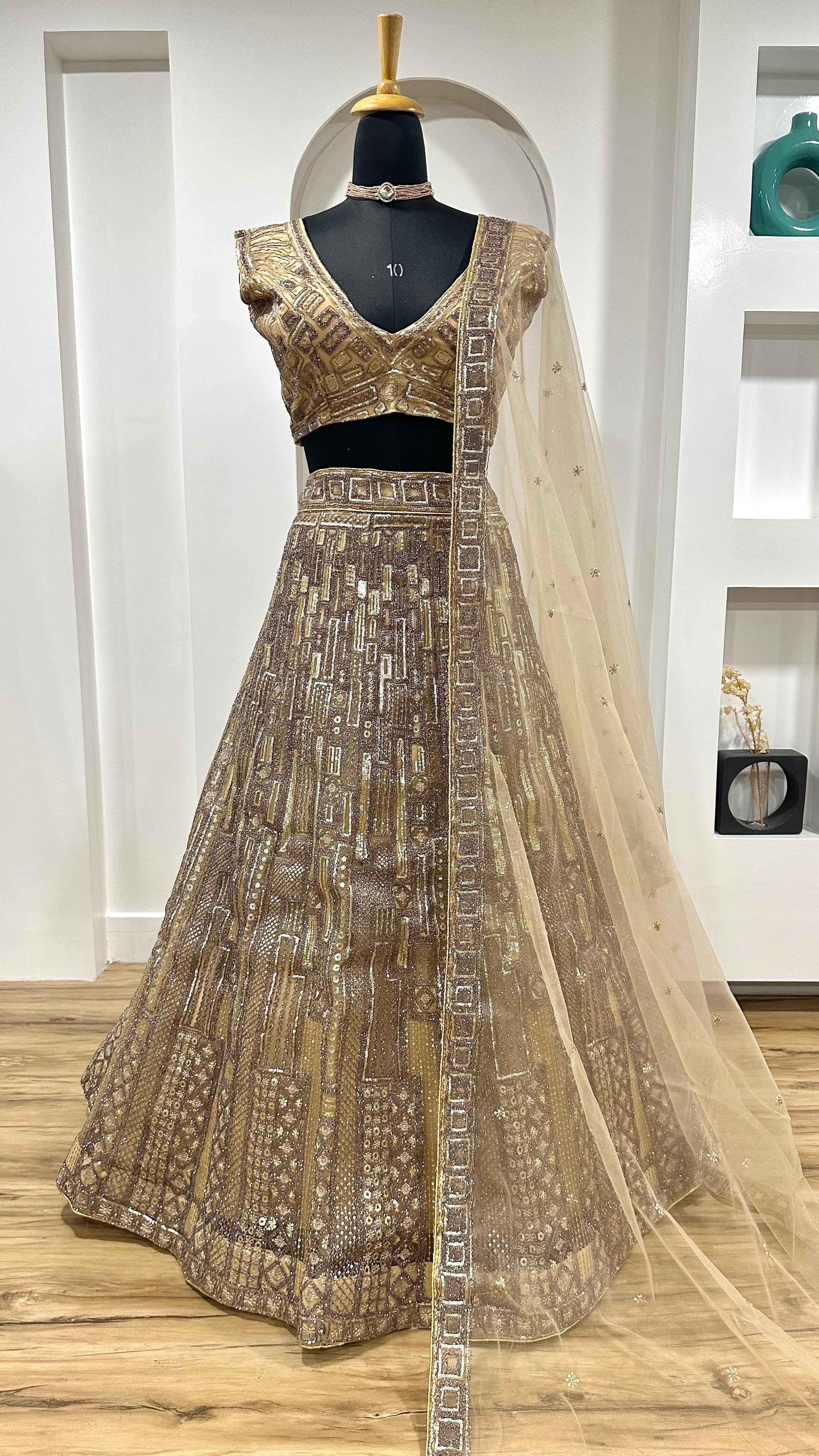 Party Wear Designer Lehenga Choli With Thread Work