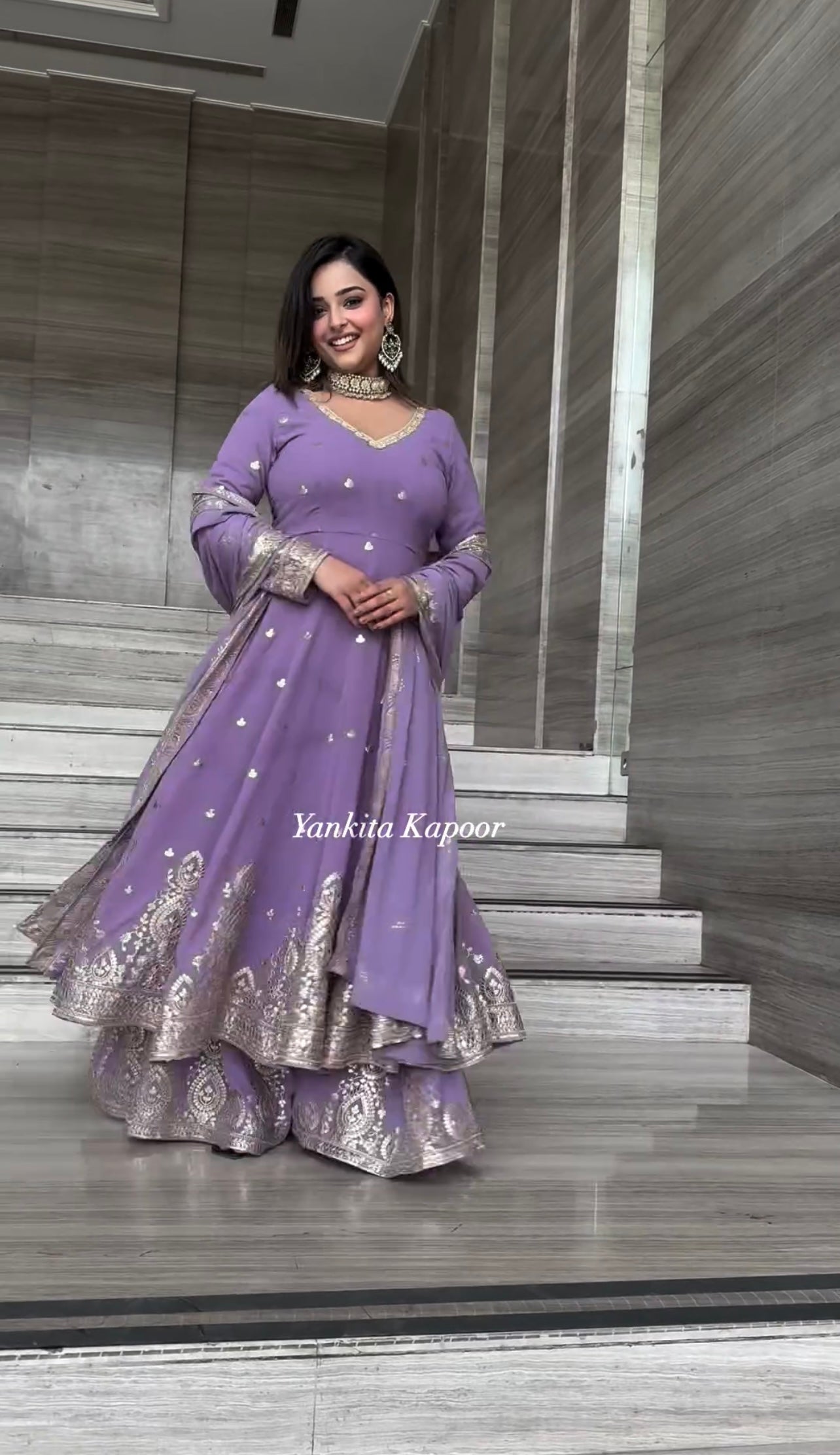 Designer Party Wear Look Gown With Fully Stitched Bottom And Dupatta