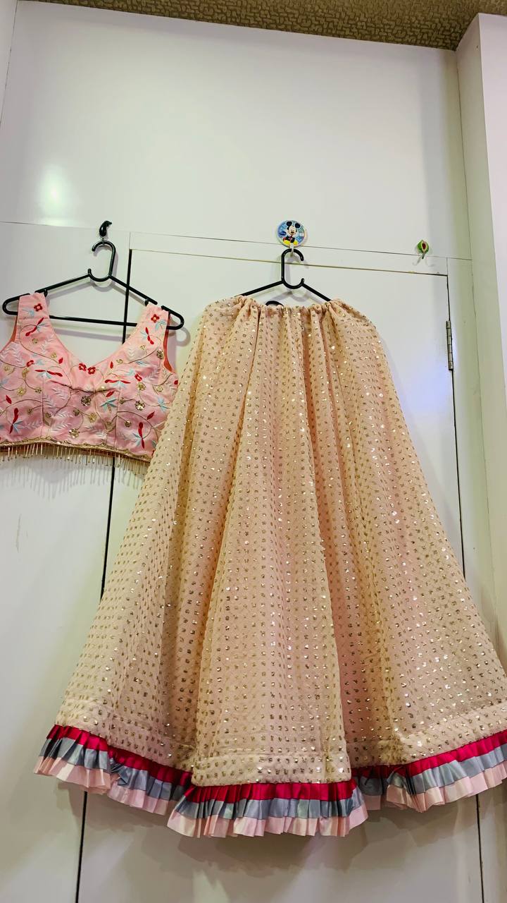 Designer Party Wear Lehenga Choli With Sequence Work