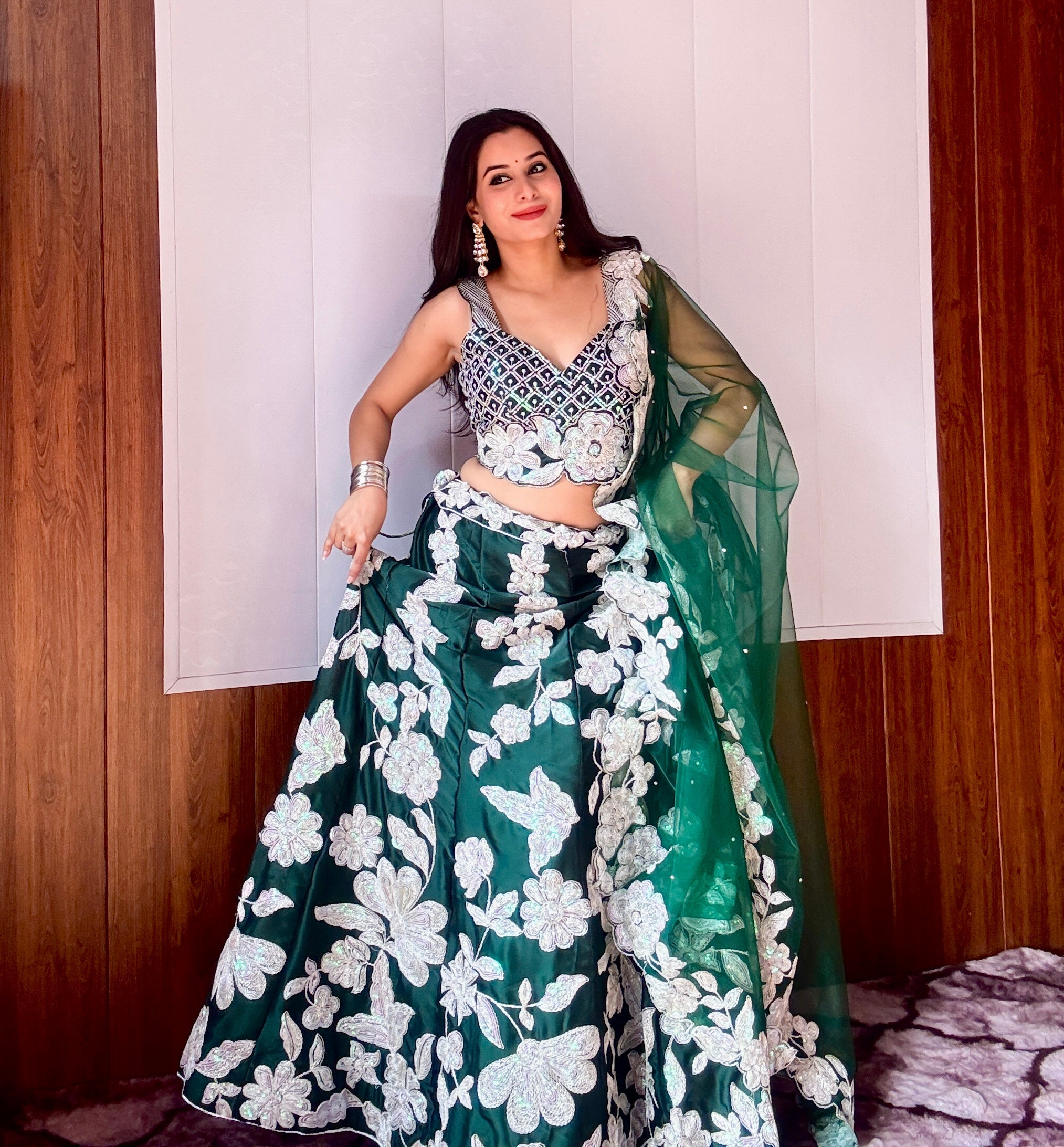 Party Wear Designer Lehenga Choli With Sequence & Dori Work